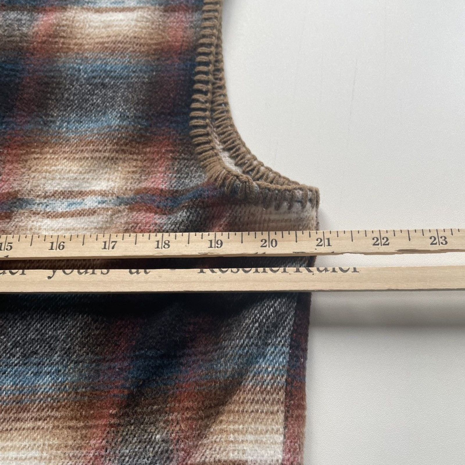 Vintage Vintage Plaid Fleece Wool Plaid Vest Button Up Large Rare Size US M / EU 48-50 / 2 - 5 Thumbnail