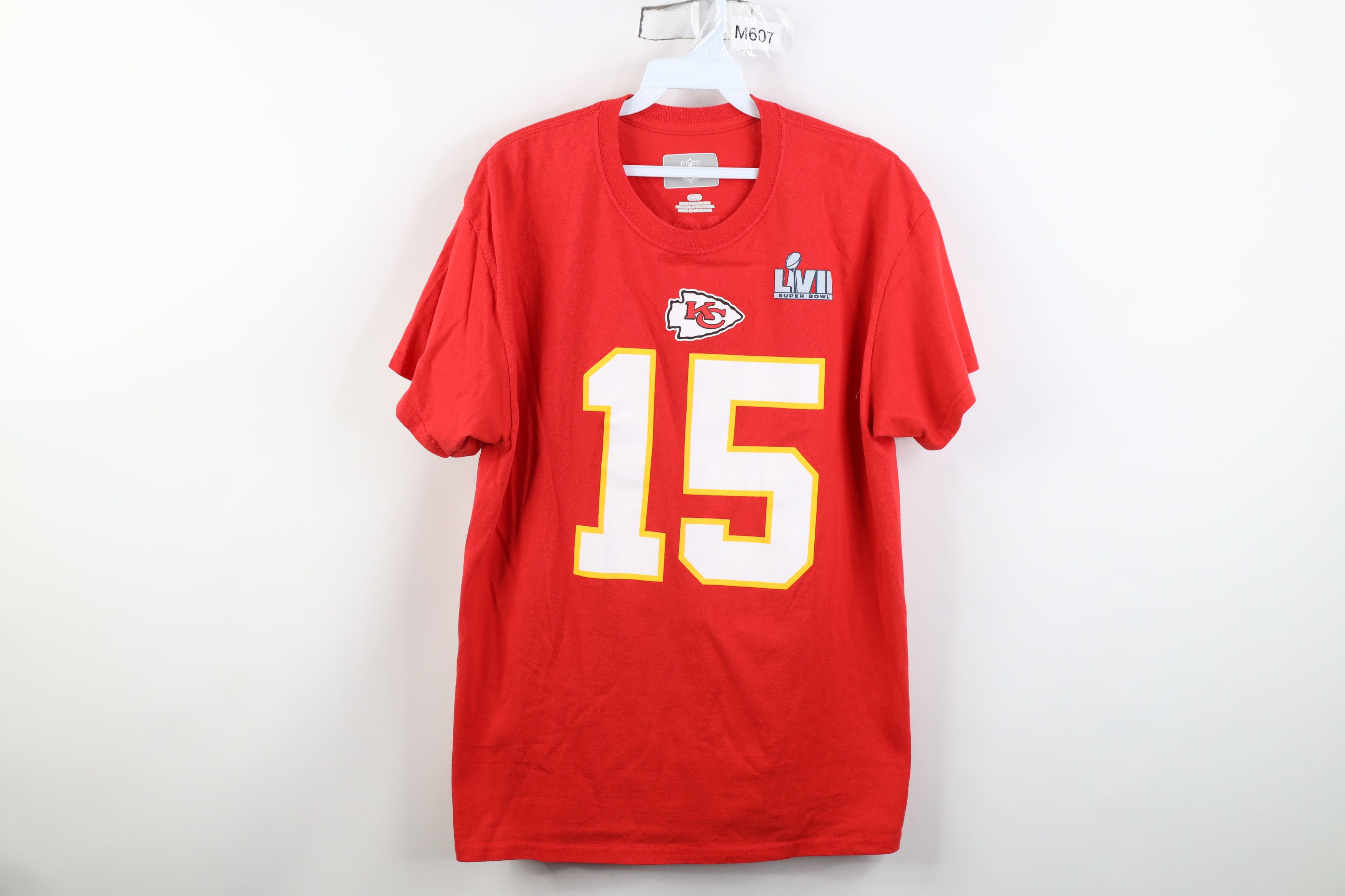 Vintage NFL LVII Patrick Mahomes Kansas City Chiefs Jersey T-Shirt Size US L / EU 52-54 / 3 - 1 Thumbnail