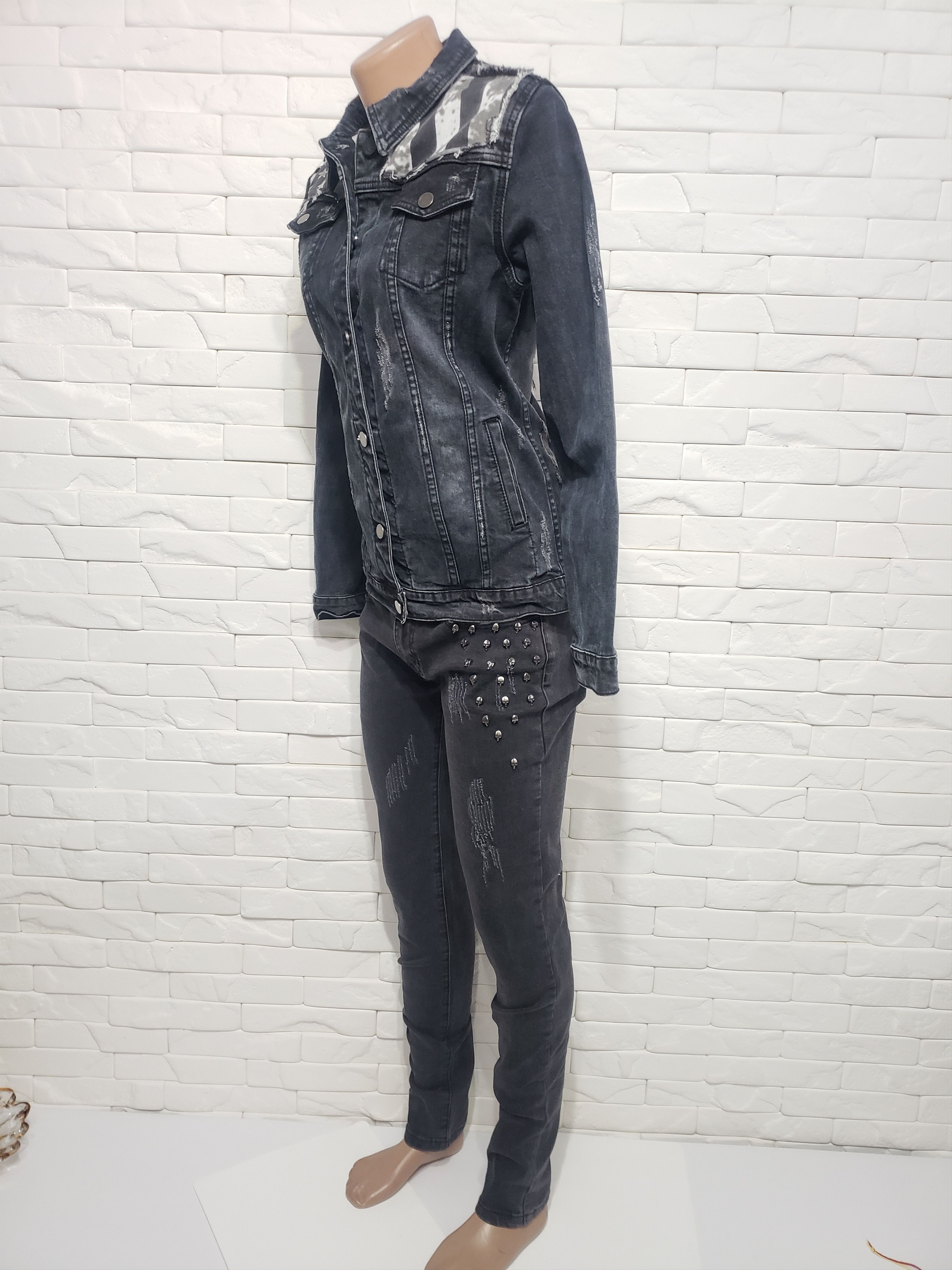 Other Stylish denim women's suit. Size M / US 6-8 / IT 42-44 - 1 Thumbnail