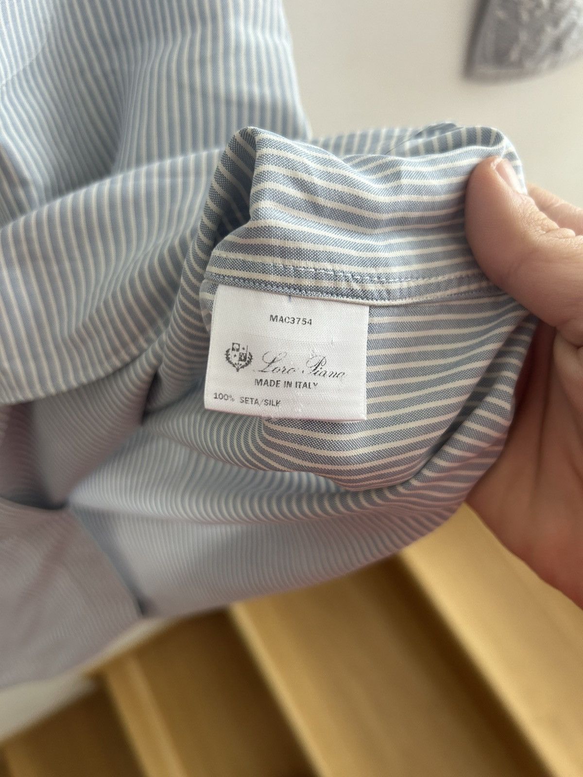 Loro Piana Loro Piana 100% silk vintage striped shirt Size US XL / EU 56 / 4 - 8 Thumbnail