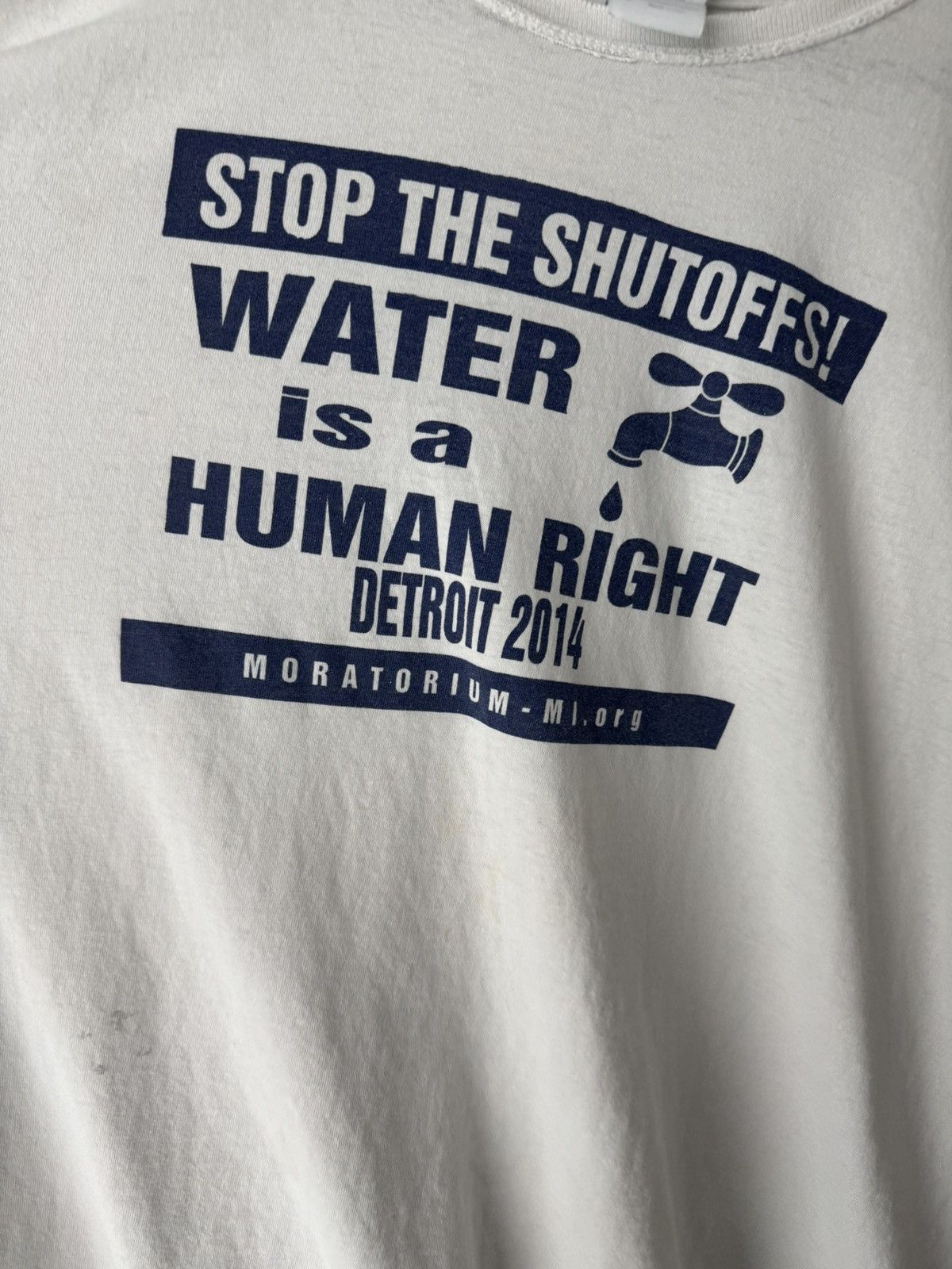 Vintage detroit thrashed human rights stop ERD distressed oversized Size US XXL / EU 58 / 5 - 13 Thumbnail