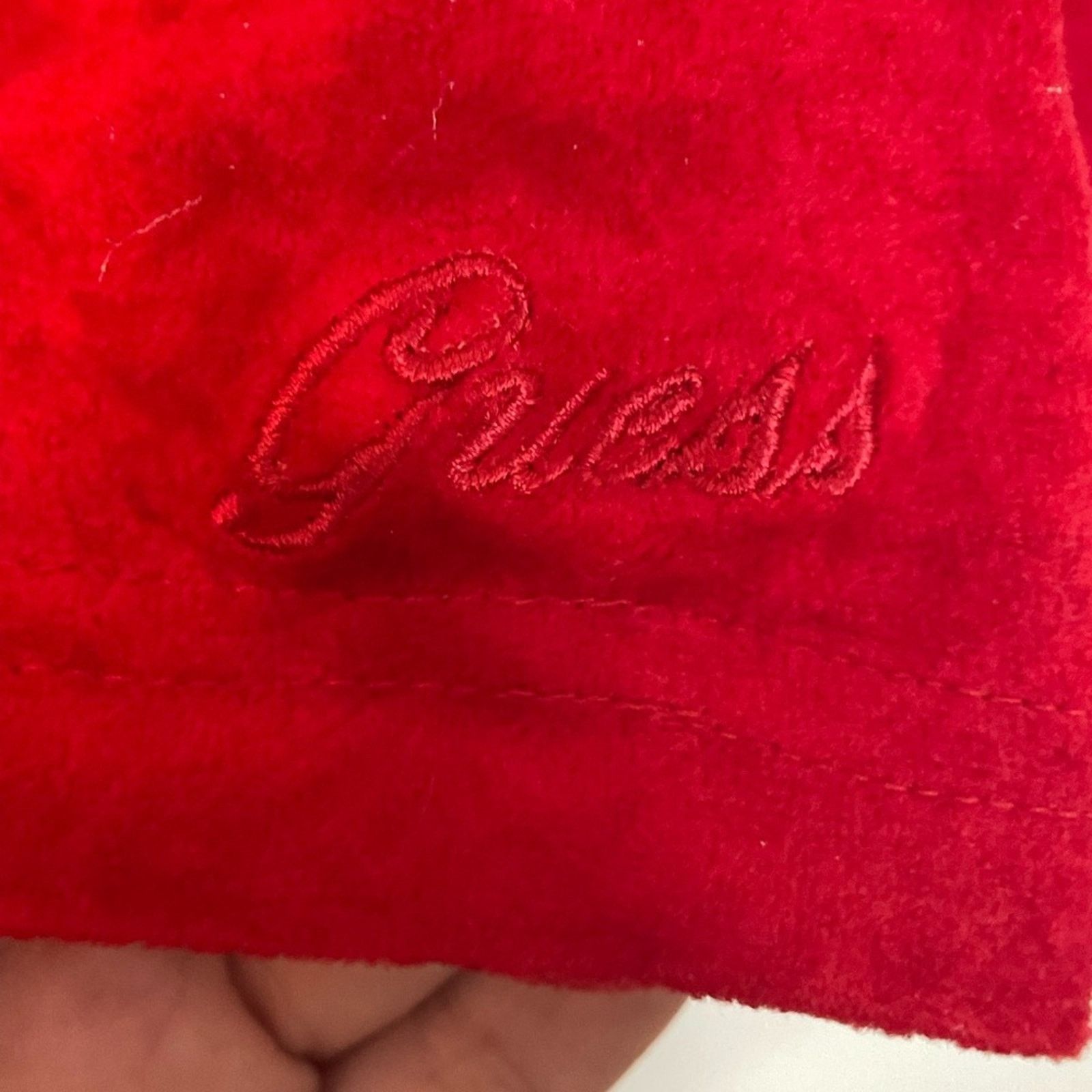 Guess Vintage Y2K Guess Red Velvet Feel Long Sleeve ShirtLarge NWT Size L / US 10 / IT 46 - 3 Thumbnail