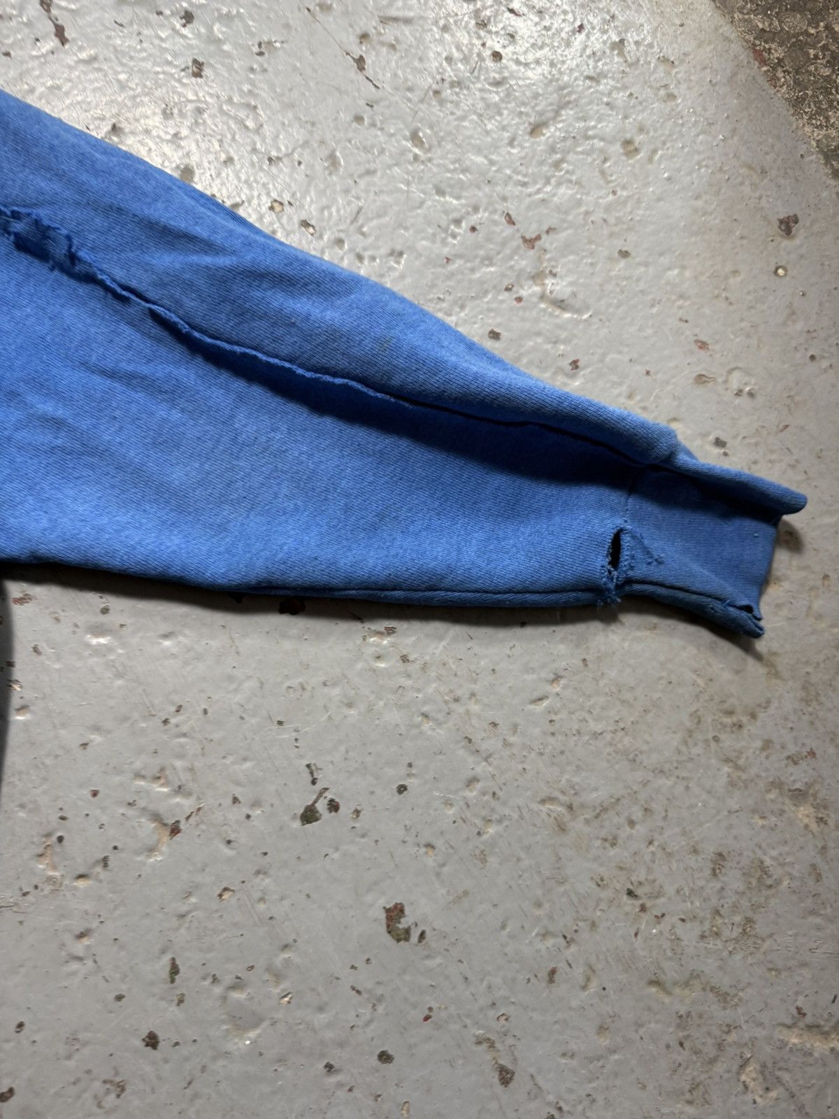 Other Insane Patched Restitched Distressed Blank Blue Crewneck Size US XL / EU 56 / 4 - 5 Thumbnail