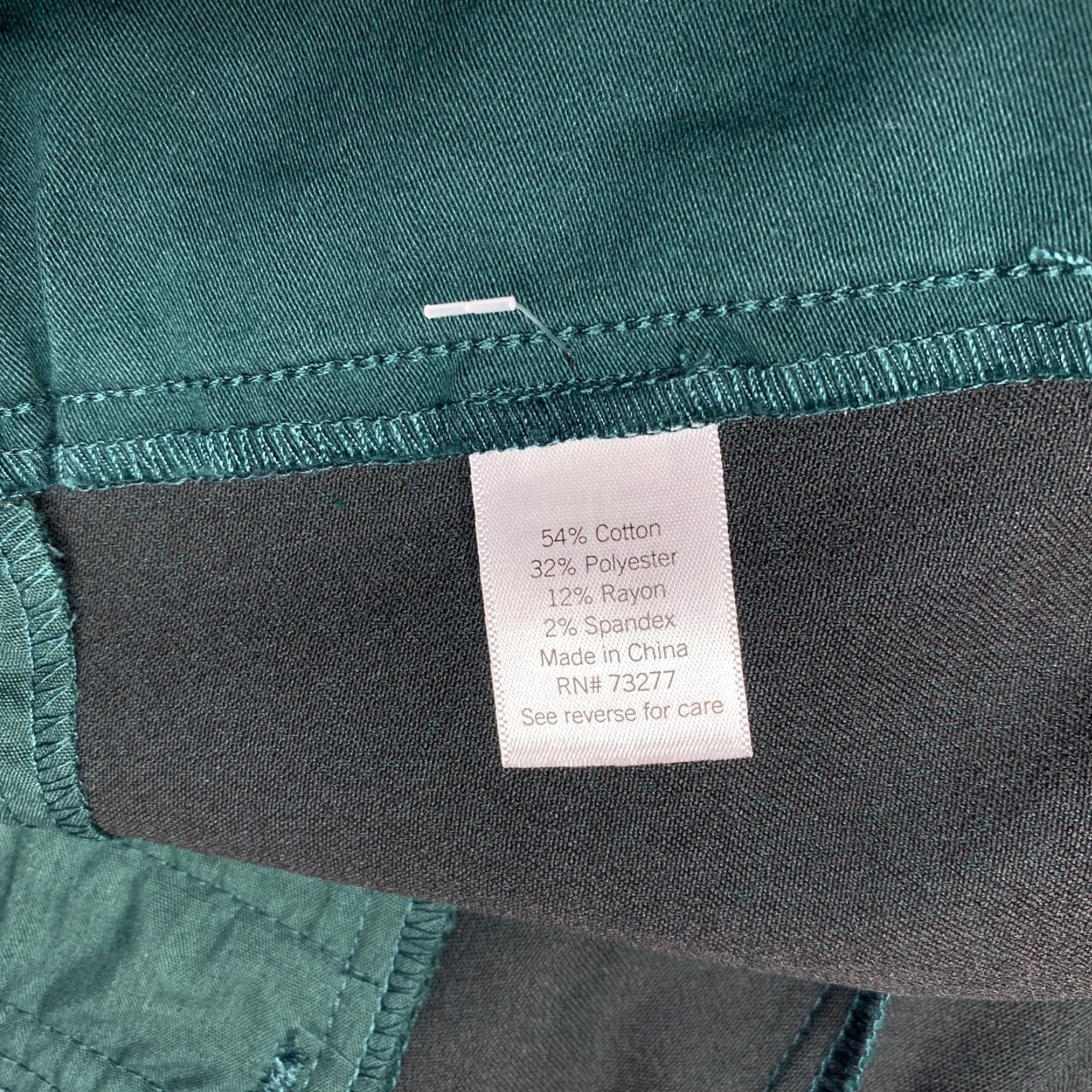 Croft & Barrow NWT Croft & Barrow Effortless Stretch Pants Womens 24W Short Green Straight Leg Size 42" / US 20 - 6 Thumbnail
