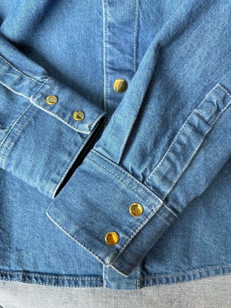 Gucci Gucci Classic horse buckle horsebit blue denim shirt Size US S / EU 44-46 / 1 - 5 Thumbnail