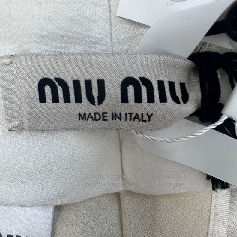 Miu Miu Miu Miu 38 White casual wide-leg pants Size 37" - 4 Thumbnail