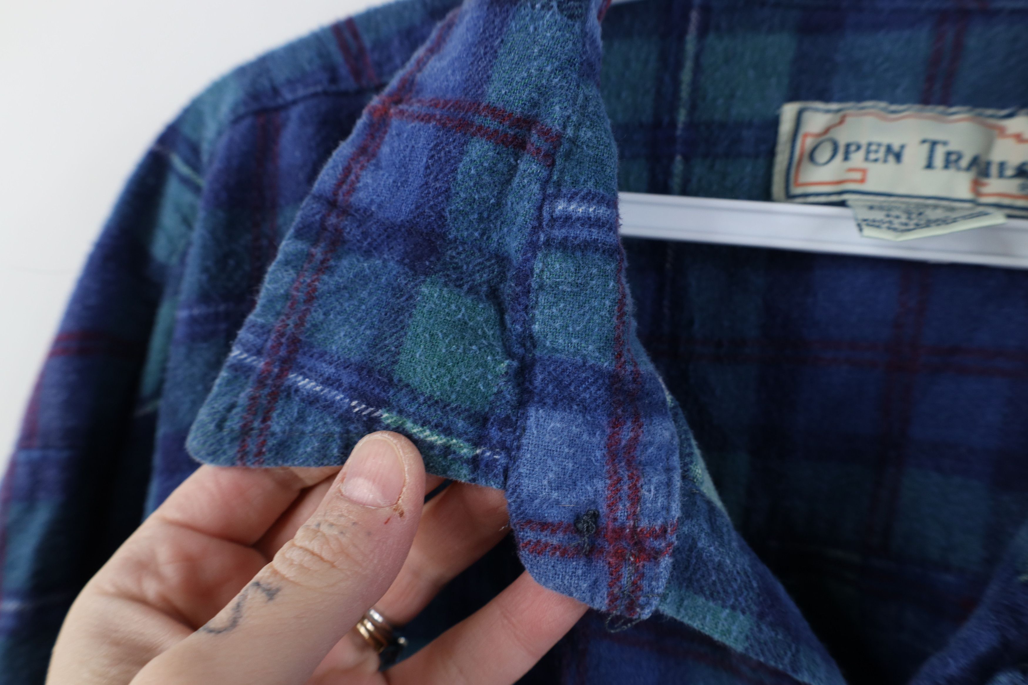 Vintage Vintage 90s Streetwear Flannel Collared Button Shirt Size US XXL / EU 58 / 5 - 7 Thumbnail