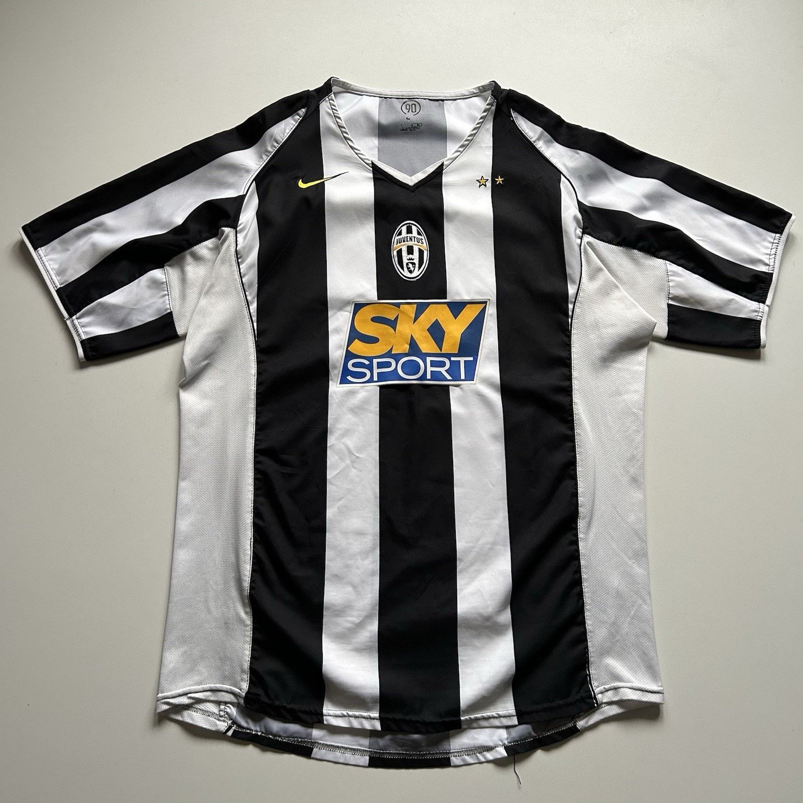 Nike × Vintage Vintage Nike Juventus Jersey XL Sky Sports Soccer White Rare Size US XL / EU 56 / 4 - 1 Thumbnail