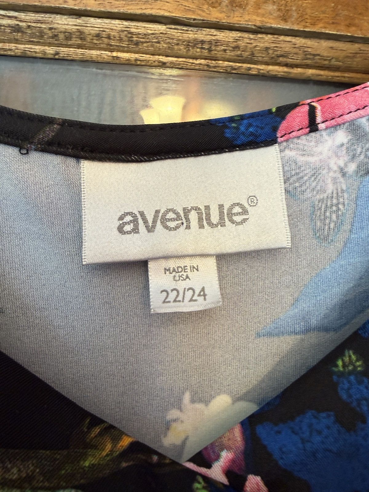 Avenue Avenue Women Black Floral Orchid Keyhole Maxi Dress Size 3XL / US 20-22 - 2 Thumbnail