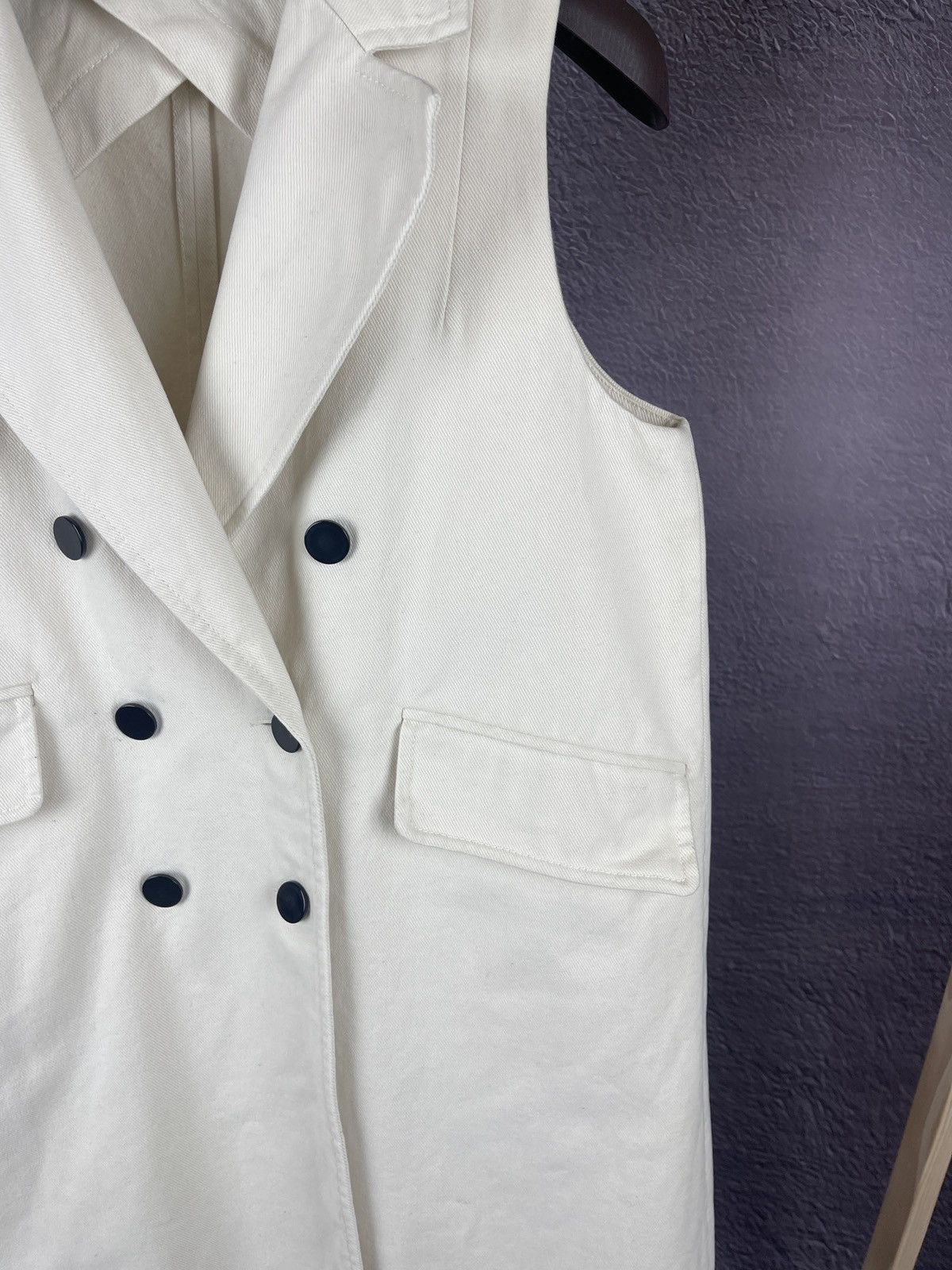 Designer Rika by Ulrika Lundgren double breasted sleeveless coat Size S / US 4 / IT 40 - 10 Thumbnail