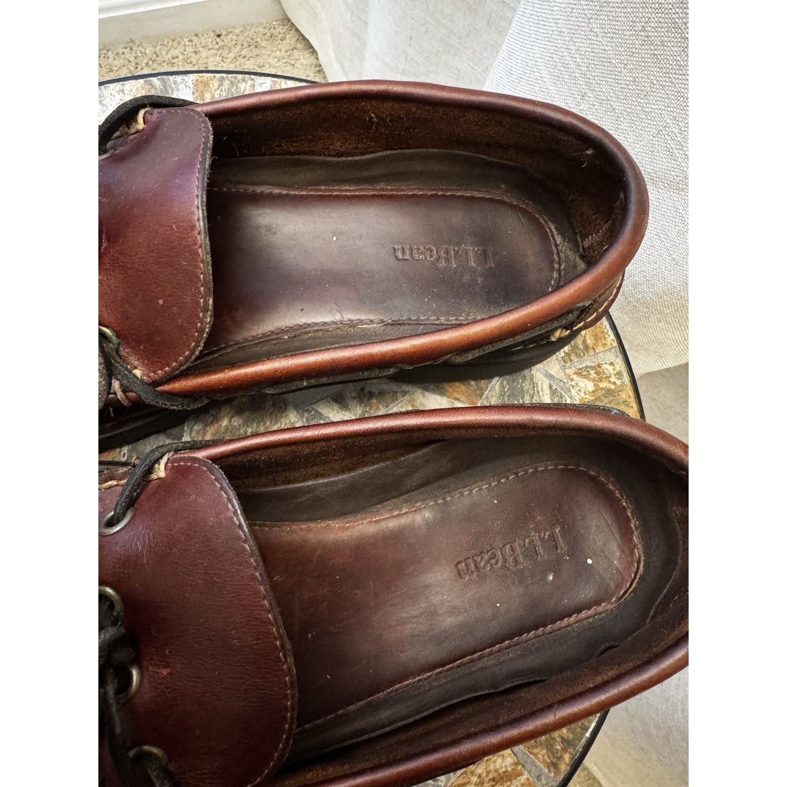 L.L. Bean Restored Vintage L.L. Bean Leather Blucher Moccasins M9.5 Size US 9.5 / EU 42-43 - 6 Thumbnail