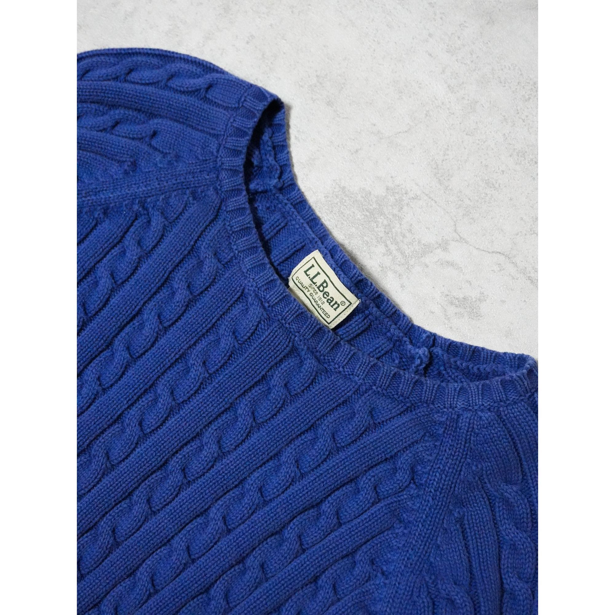 L.L. Bean Vintage Women's L.L Bean Cable Knit Sweater Size XXL / US 16-18 / IT 52-54 - 3 Thumbnail