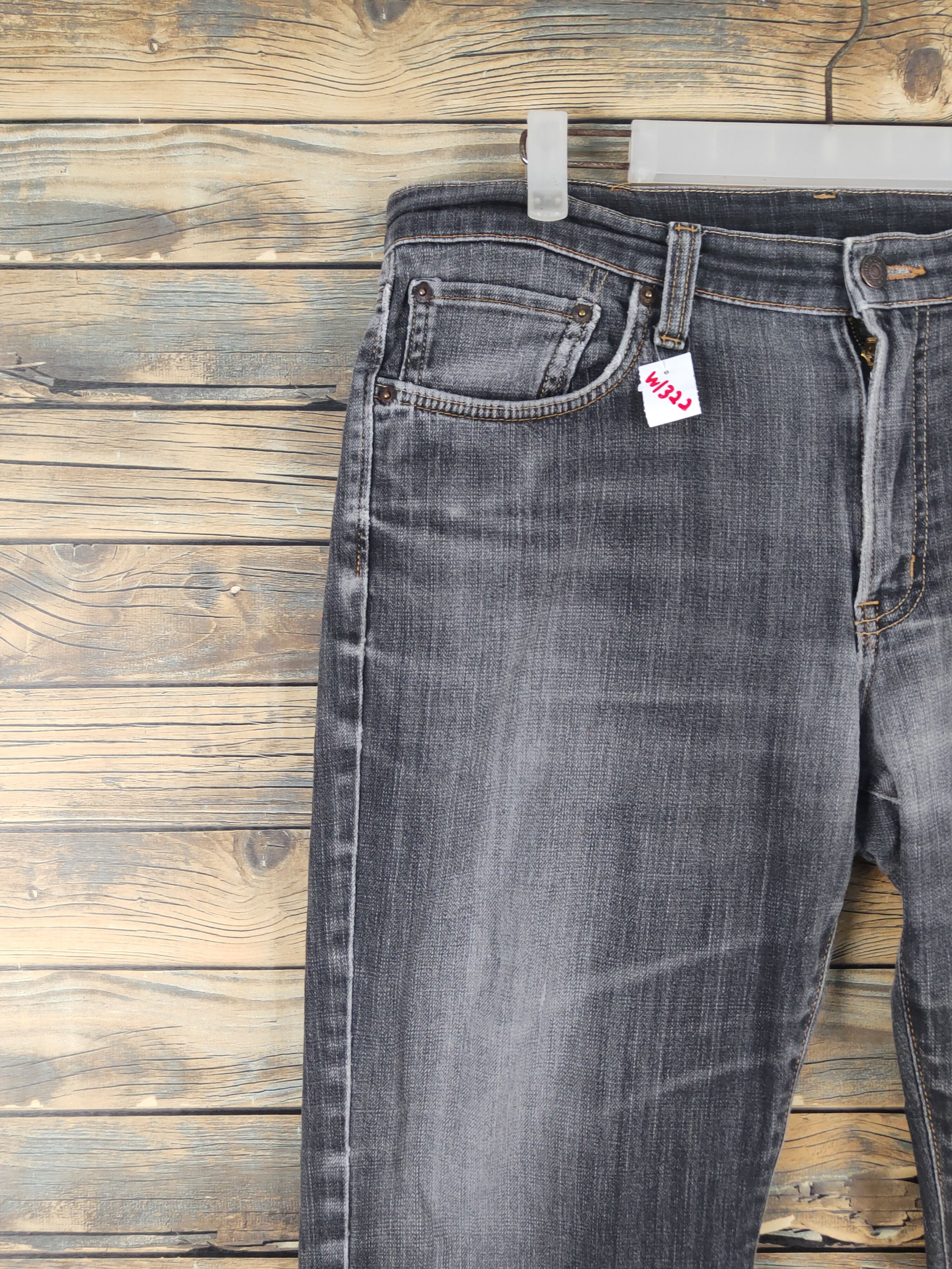 Edwin Edwin Black Distressed Ripped Jeans #W1322 Size US 35 - 3 Thumbnail