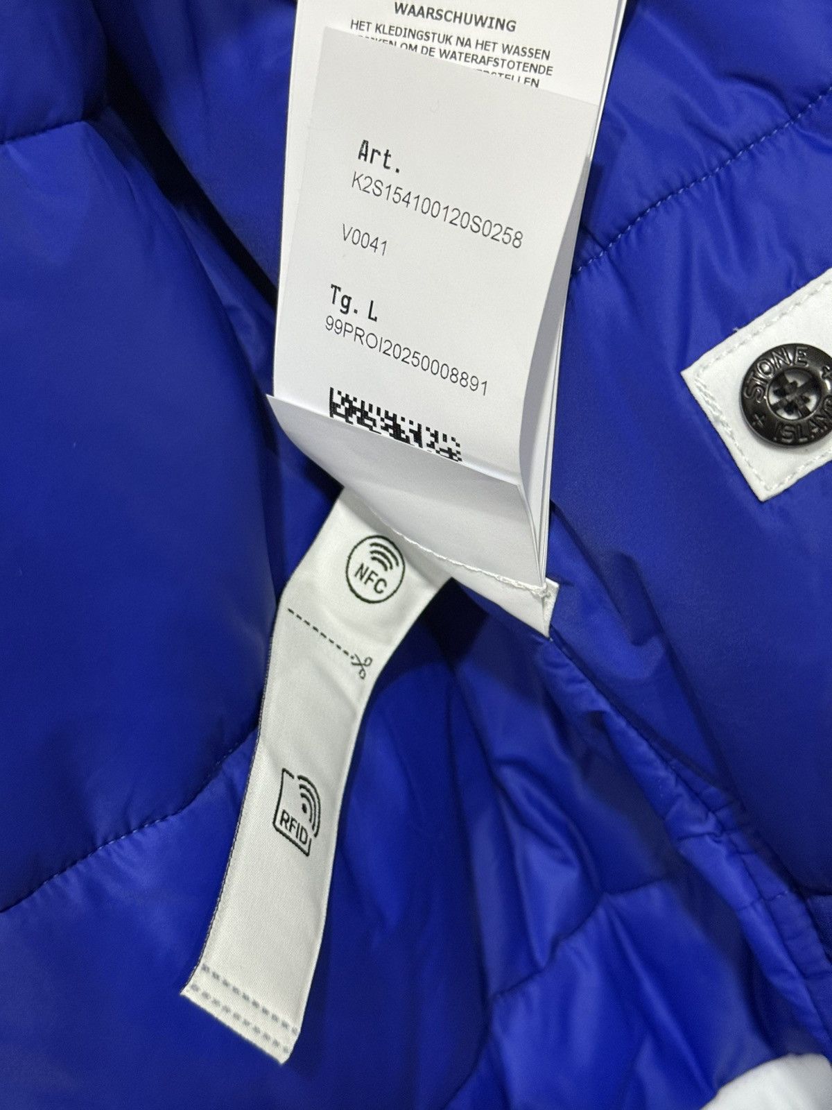 Stone Island Stone Island Ice Jacket Thermosensitive White Blue Size L Size US L / EU 52-54 / 3 - 14 Thumbnail
