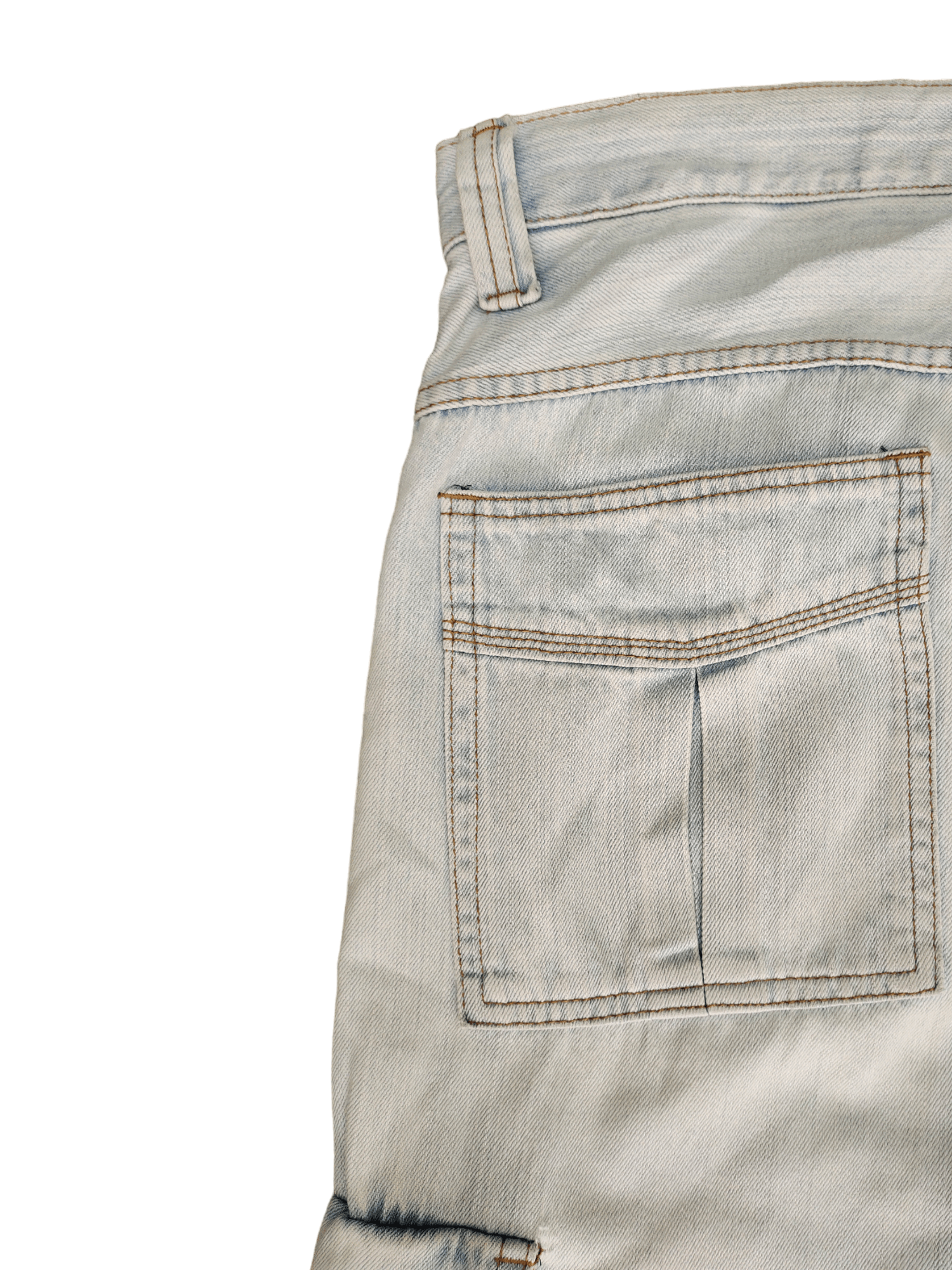 JNCO Baggy Jeans PJ Surf Light Wash Cargo Wide Leg Denim Y2k Jnco Size US 34 / EU 50 - 14 Thumbnail