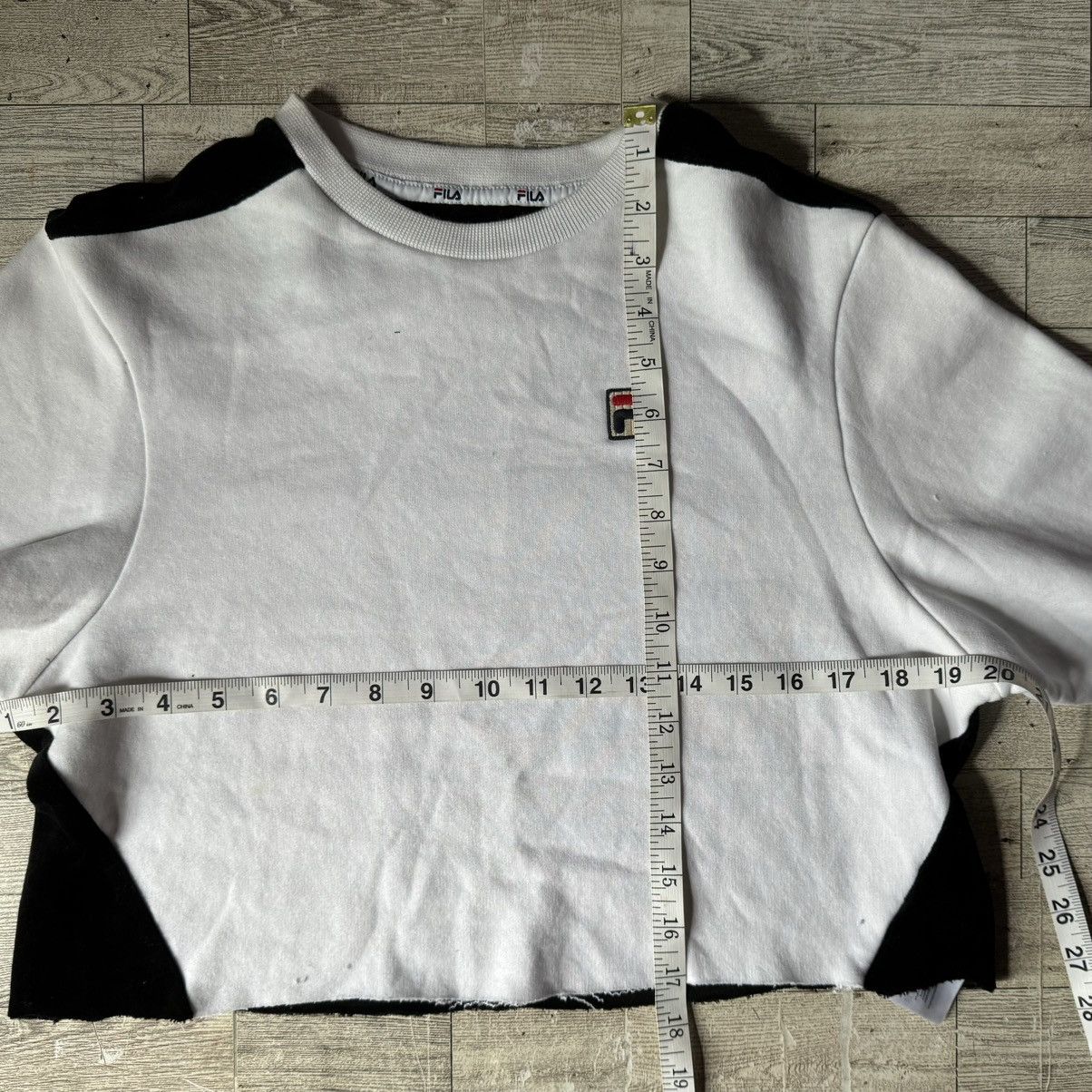 Fila FILA, Two Tone, Velvet Back, Cropped Sweatshirt Size M / US 6-8 / IT 42-44 - 11 Thumbnail