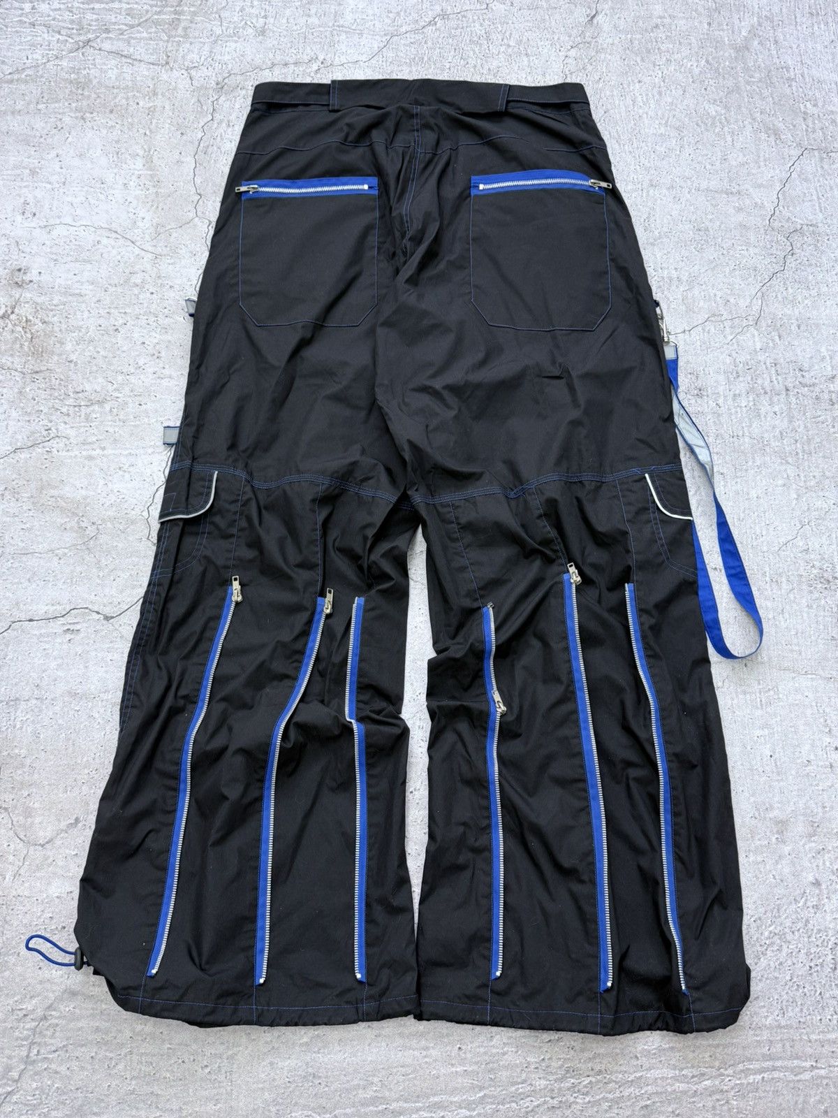 Japanese Brand Vintage Y2K Mercy Balenciaga Style Rave Bondage Baggy Pants Size US 36 / EU 52 - 8 Thumbnail
