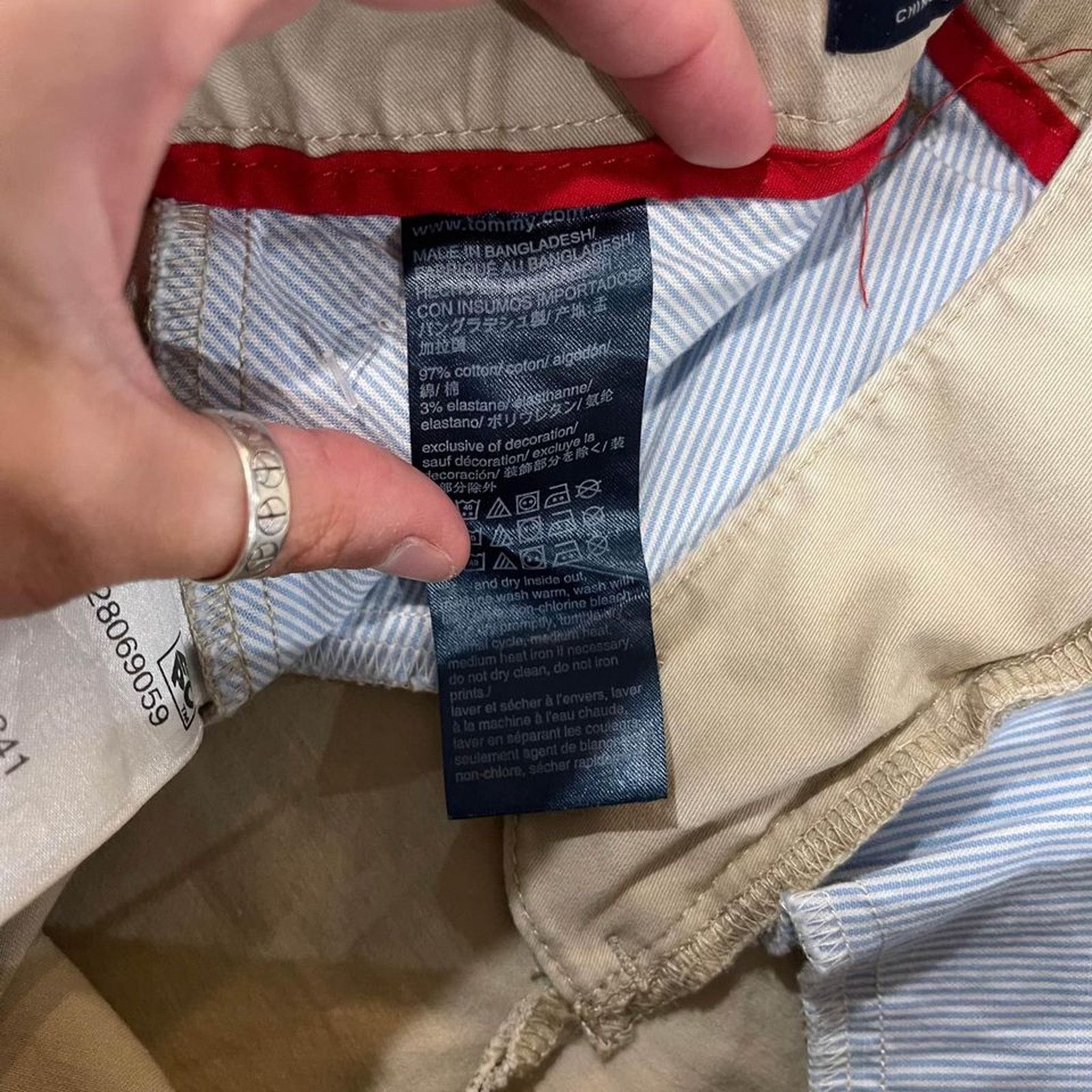 Tommy Hilfiger Tommy Hilfiger Slim Fit Solid Khaki Chino Pant Women’s 6 Size 28" / US 6 / IT 42 - 10 Thumbnail