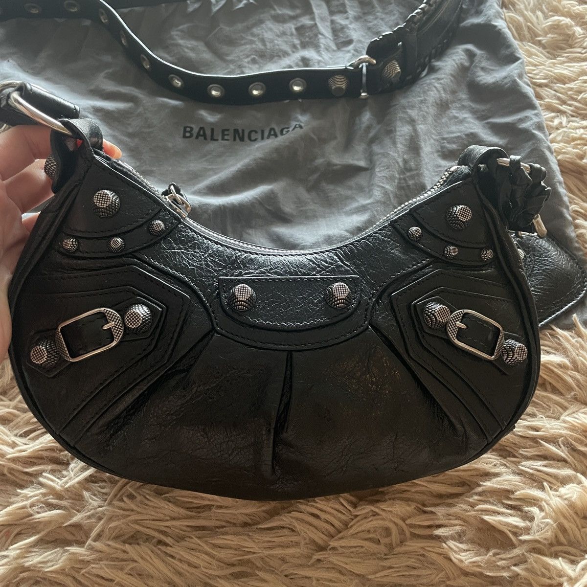 Balenciaga BALENCIAGA Black 'Le Cagole XS' Bag Size ONE SIZE - 12 Thumbnail