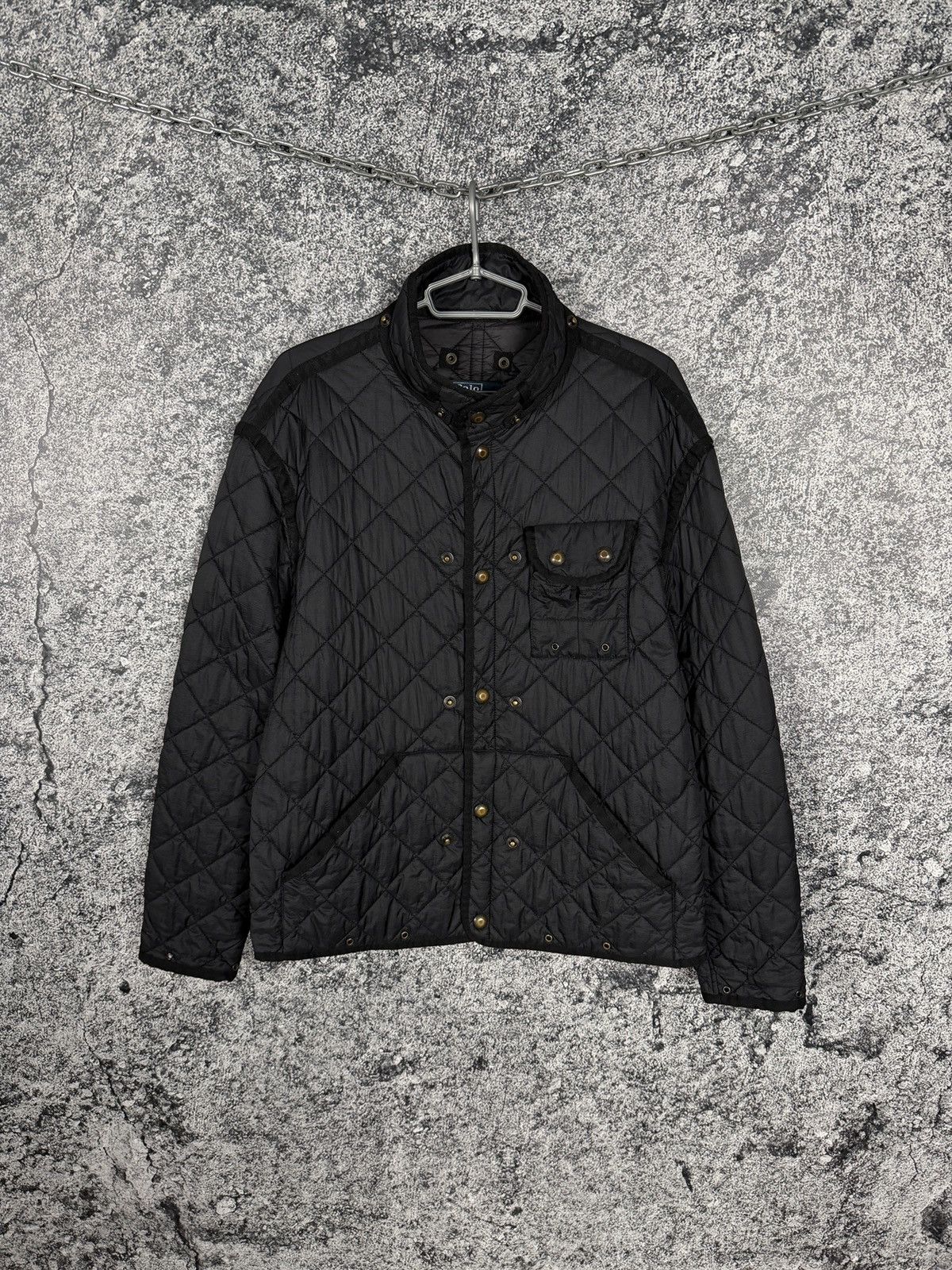 Polo Ralph Lauren APolo Ralph Lauren Quilted Black Jacket Nylon Vintage XL Size US XL / EU 56 / 4 - 1 Thumbnail