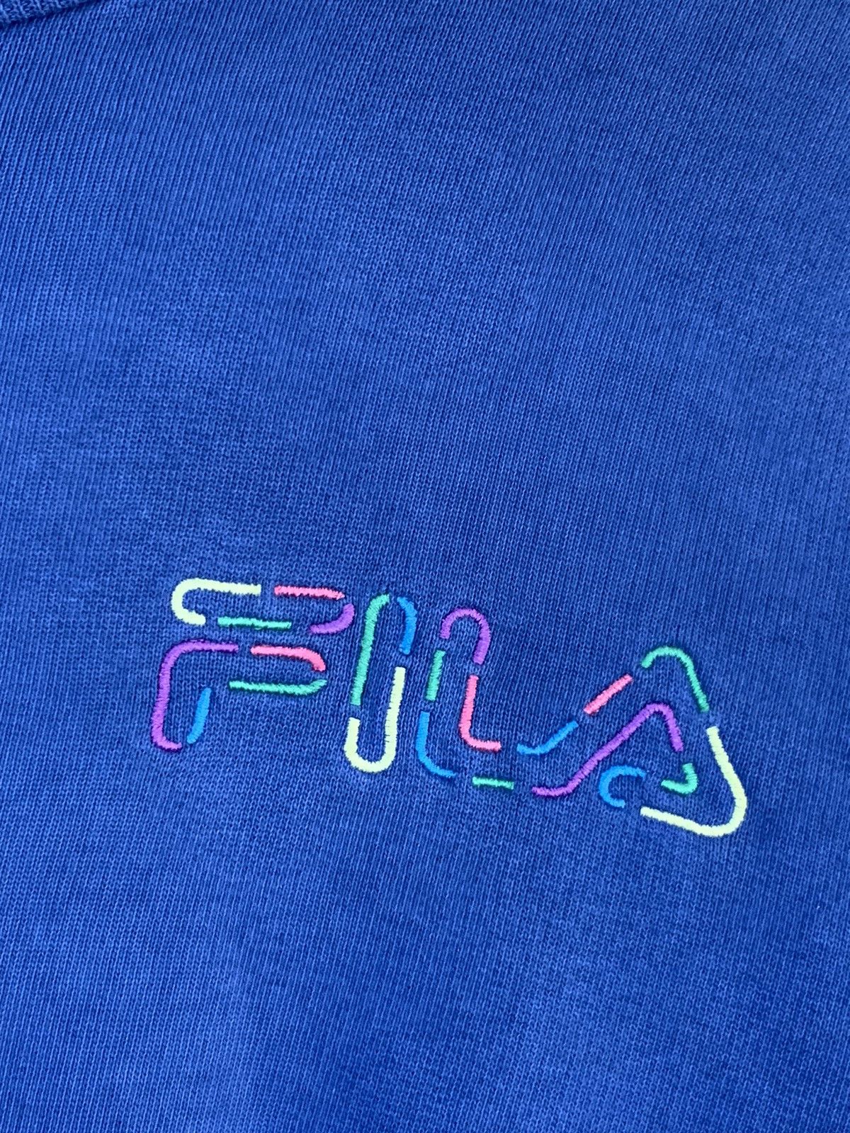 Designer × Fila × Vintage RARE* Vintage FILA Italy Made Distressed Crewneck Sweatshirt Size US S / EU 44-46 / 1 - 3 Thumbnail