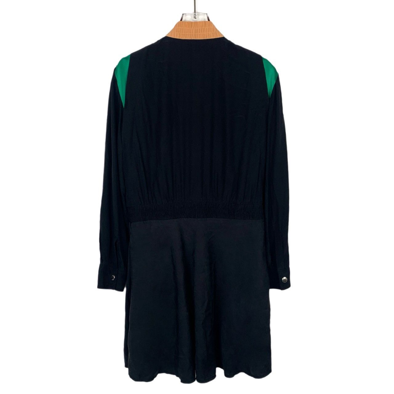 Louis Vuitton Louis Vuitton Color-blocked Silk Zip Long Sleeve Dress K26WX Size M / US 6-8 / IT 42-44 - 2 Thumbnail