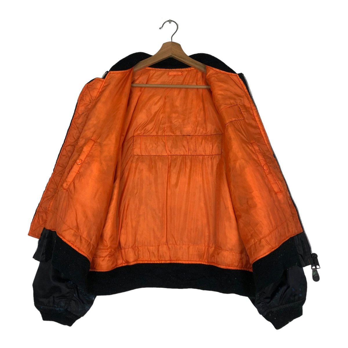 Vintage 🔥VINTAGE BOMBER JACKET MA-1 RACING DUNLOP WAKOS BIG LOGO Size US L / EU 52-54 / 3 - 15 Thumbnail