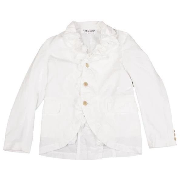 Comme des Garcons Comme Des Garcons White Retro Lace Design Blazer Size XS / US 0-2 / IT 36-38 - 2 Thumbnail