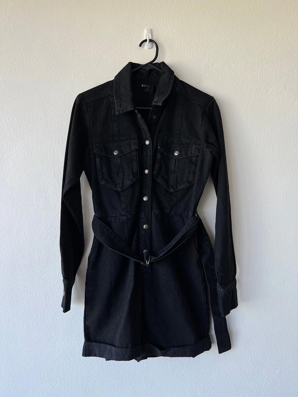 Ksubi new Ksubi dress overalls hazard top extra small xs 6 black Size 26" / US 2 / IT 38 - 1 Thumbnail