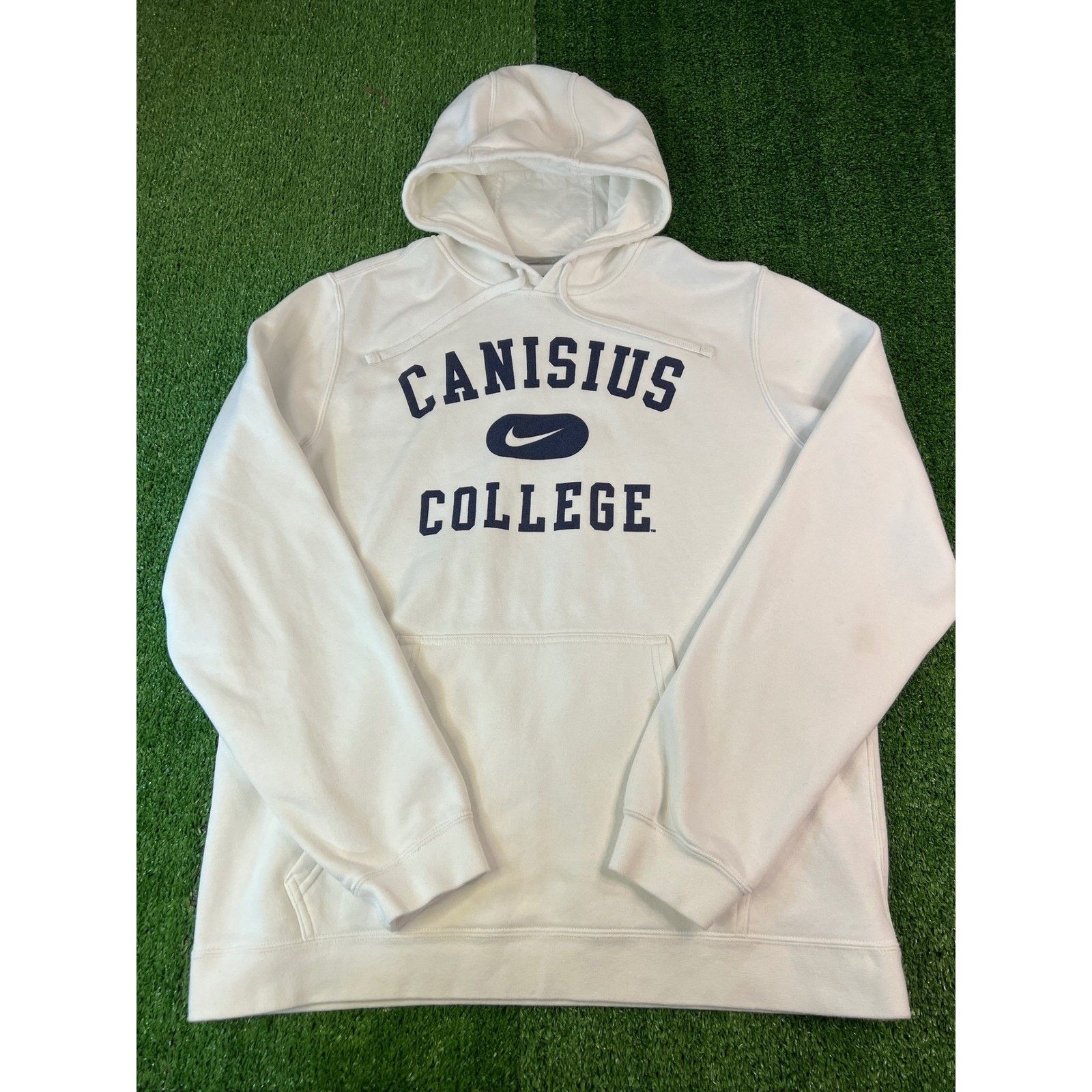 Nike Nike Canisius College Hoodie White Navy Mens Large Size US L / EU 52-54 / 3 - 1 Thumbnail