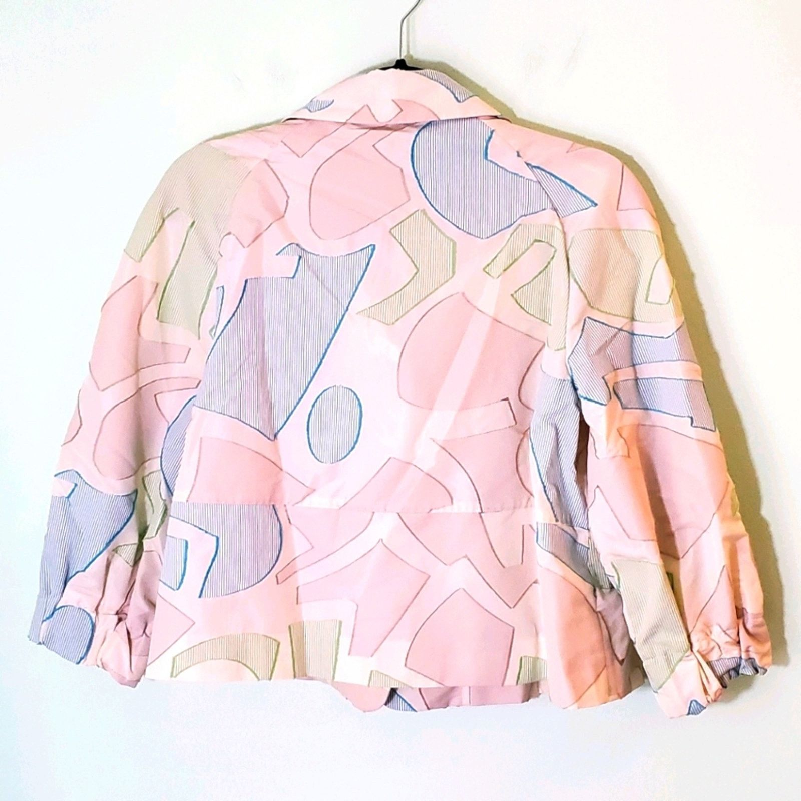 Piazza Sempione VINTAGE Piazza Sempione Modern Print Crop Blazer Size M / US 6-8 / IT 42-44 - 2 Thumbnail