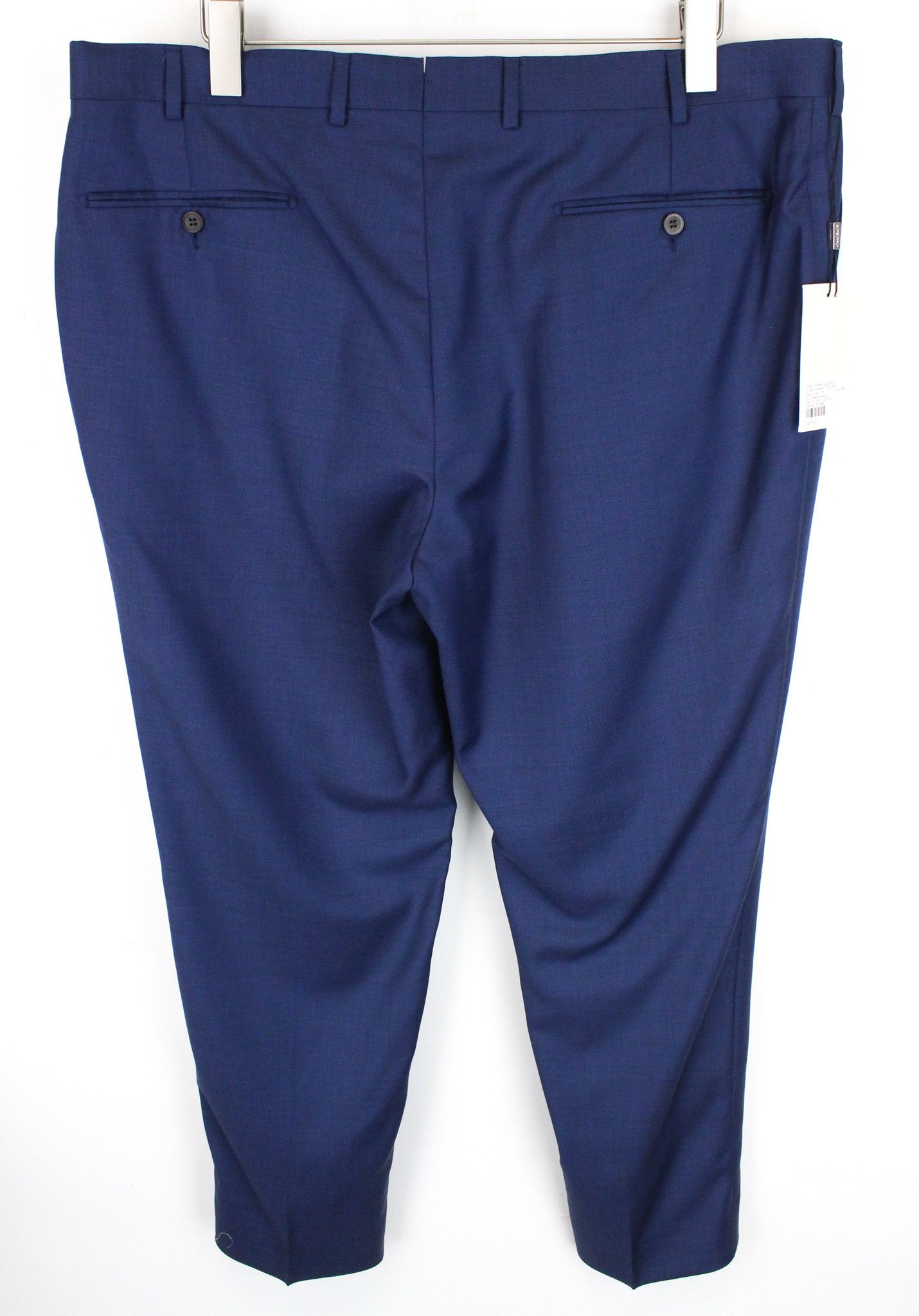 Suitsupply BRESCIA UK42R Blue Wool Trousers 66754 Size US 42 / EU 58 - 2 Thumbnail