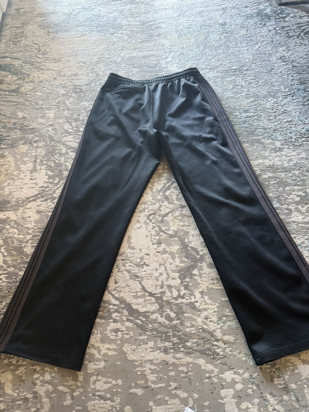 Needles Black Poly Smooth Track Pants Size US 30 / EU 46 - 2 Thumbnail