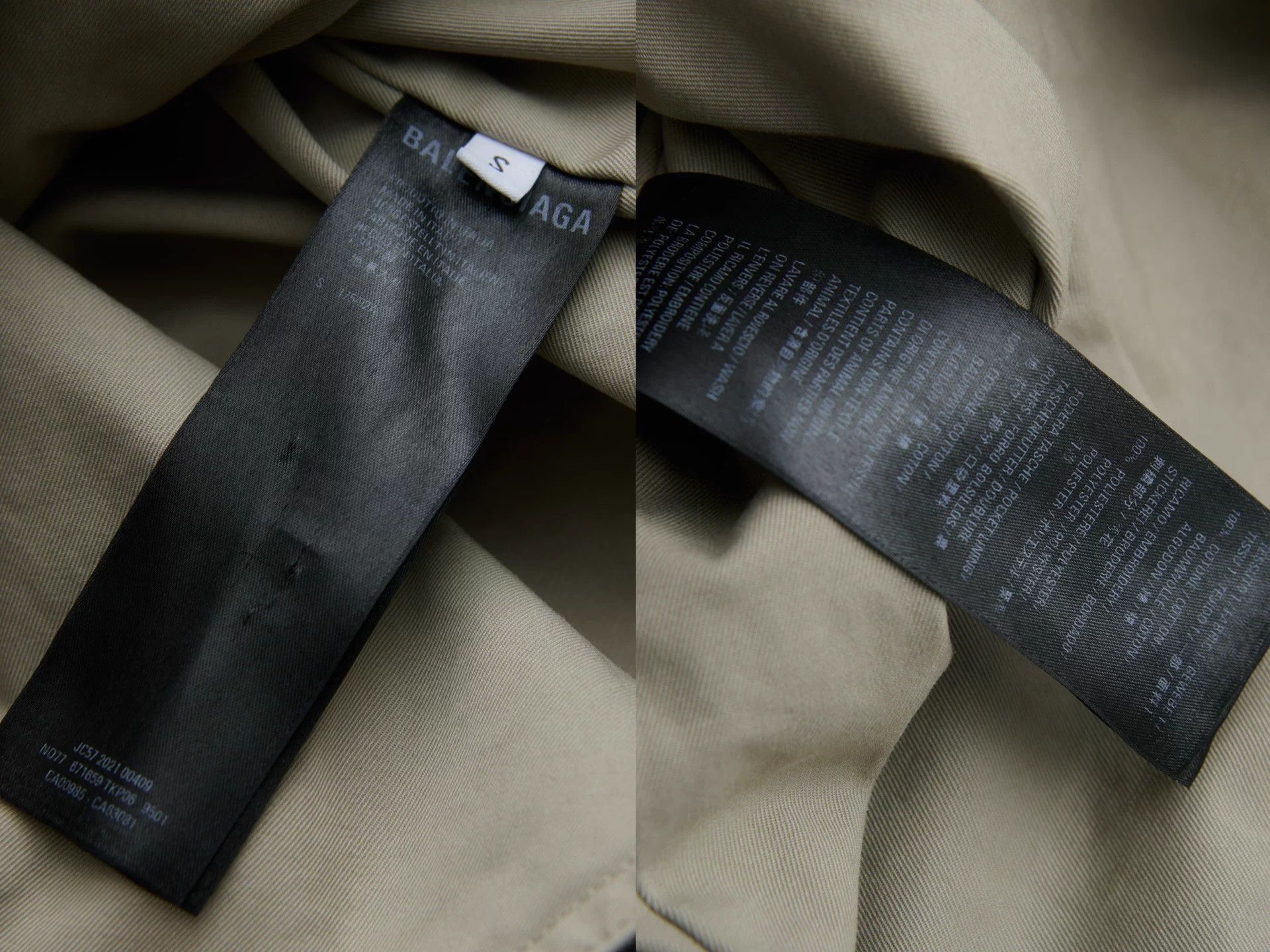 Balenciaga Balenciaga Demna 2021 UNIFIT Hooded Shirt Jacket Khaki S Size US S / EU 44-46 / 1 - 9 Thumbnail