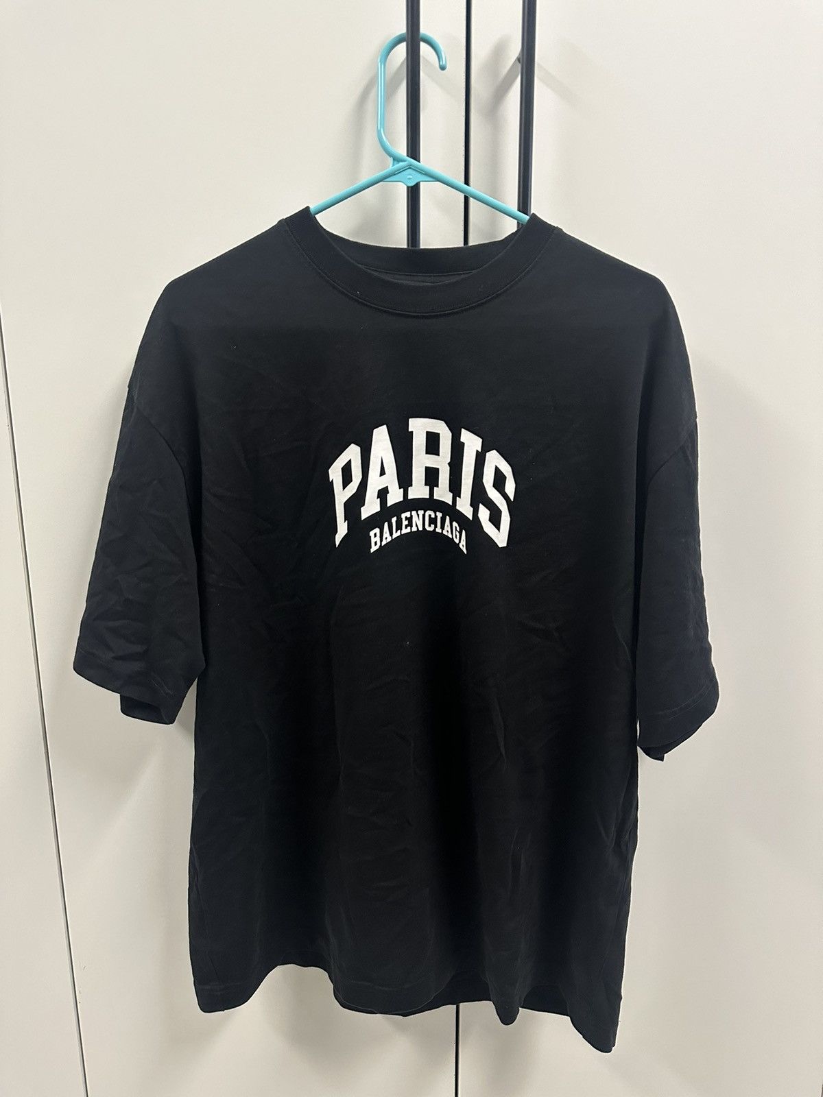 Balenciaga Balenciaga Paris Tee Shirt (Black) | Grailed