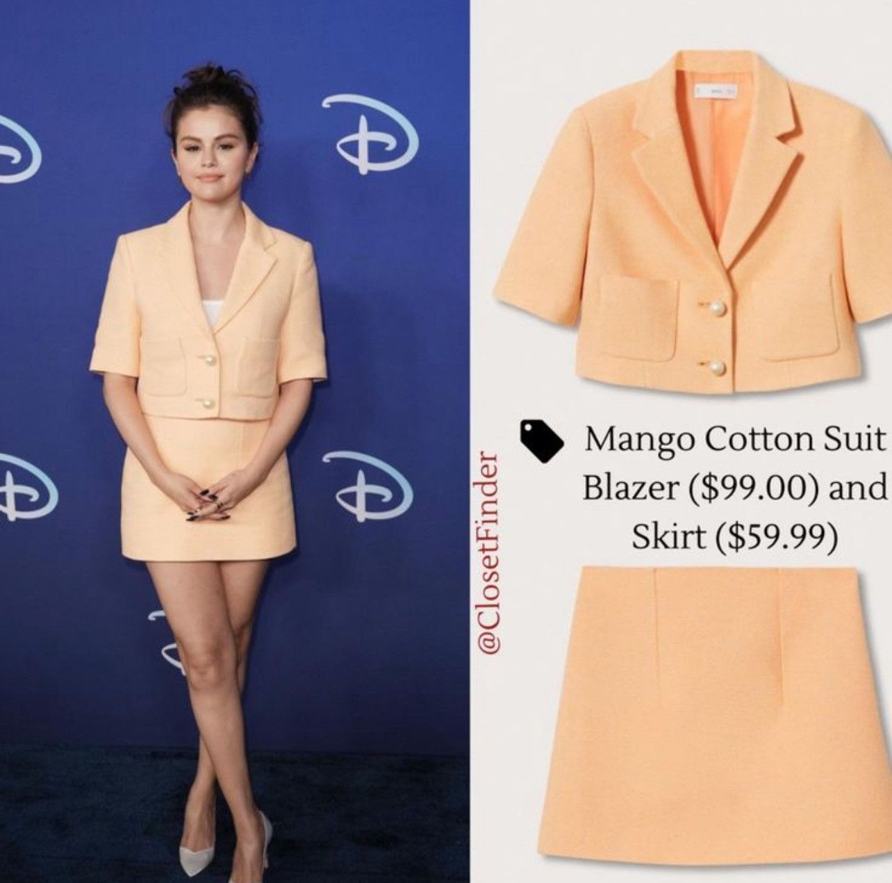 Mango Mango Suit Set – Cropped Blazer & Mini Skirt Size L / US 10 / IT 46 - 1 Thumbnail