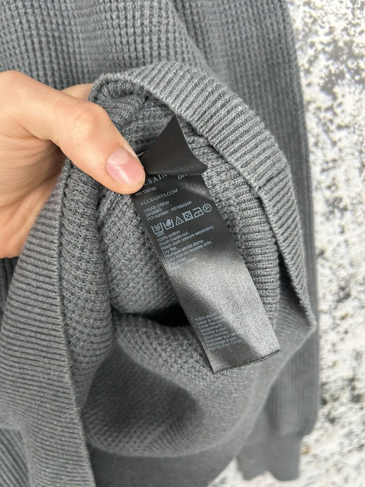 Allsaints Allsaints Grey Sweater Premium Designer Streetwear Hype Size US M / EU 48-50 / 2 - 7 Thumbnail