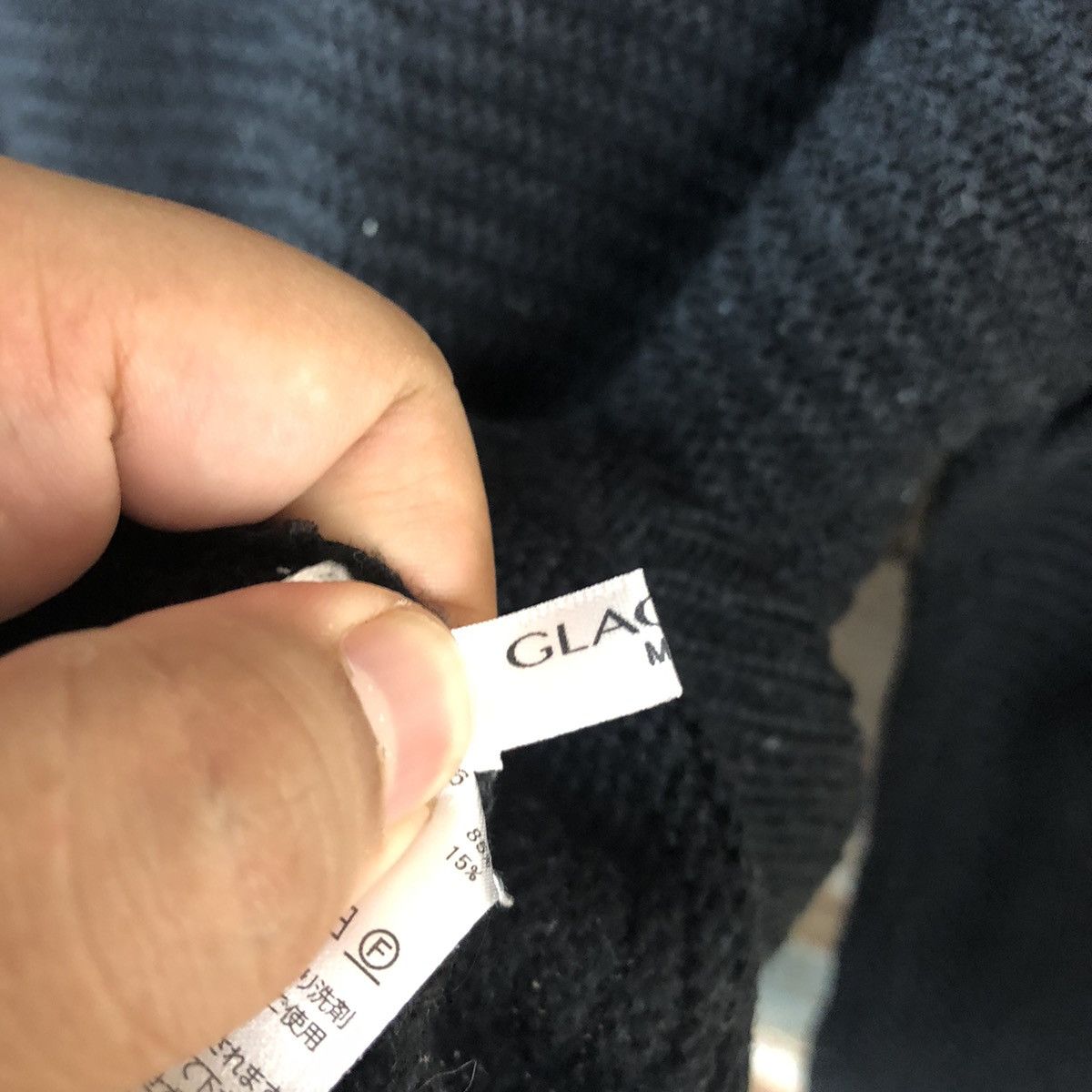 Homespun Knitwear × Japanese Brand Glacier Black Knitwear #A1332 Size M / US 6-8 / IT 42-44 - 11 Thumbnail