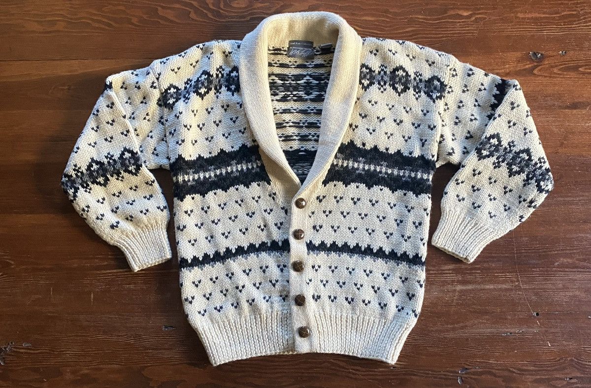 Lord & Taylor Vintage 90’s Lord & Taylor Wool Cowl Neck Cardigan Sweater Size US M / EU 48-50 / 2 - 2 Thumbnail