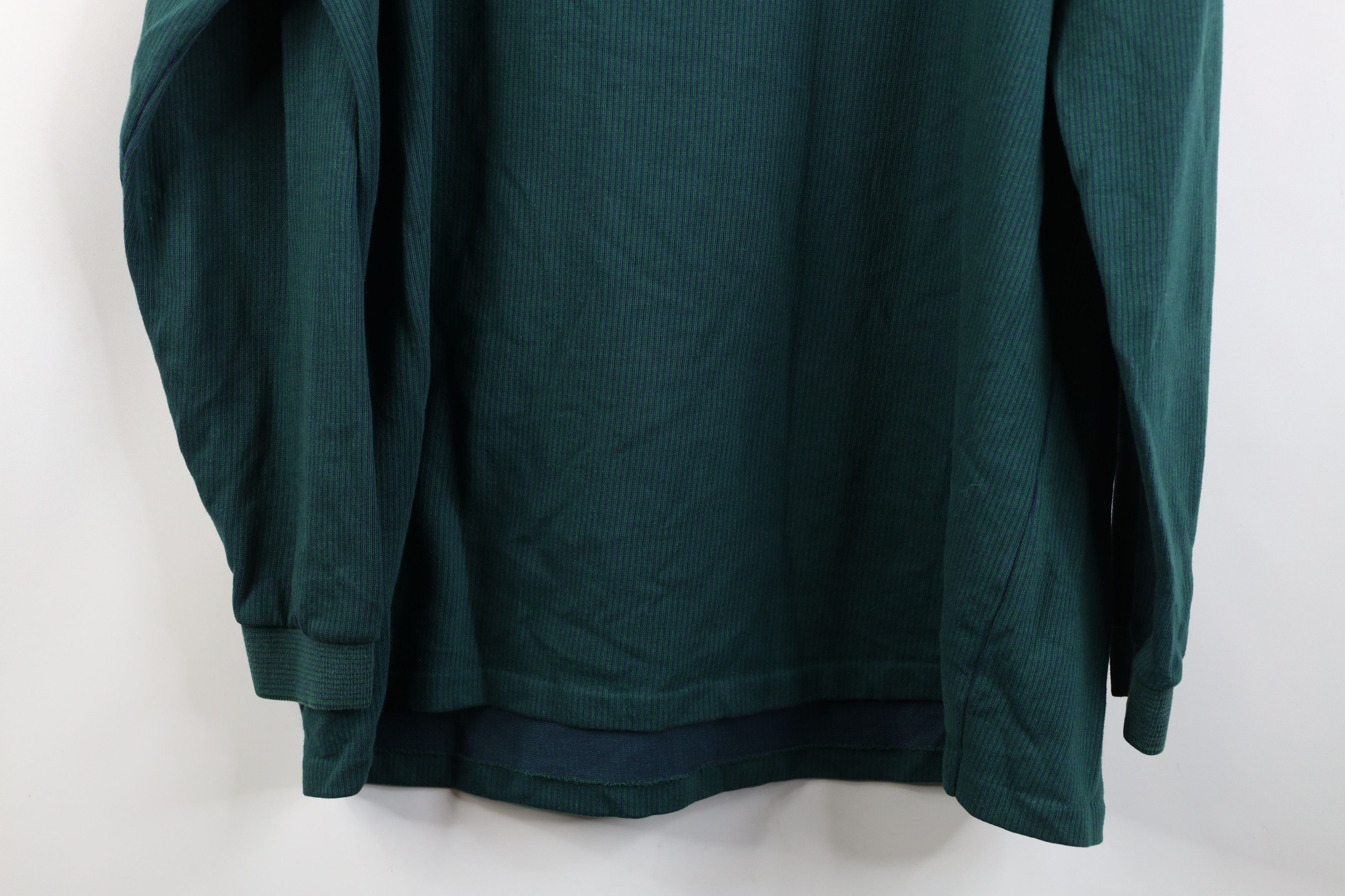 Vintage Vintage 90s Streetwear Ribbed Knit Mock Neck T-Shirt USA Size US XXL / EU 58 / 5 - 12 Thumbnail
