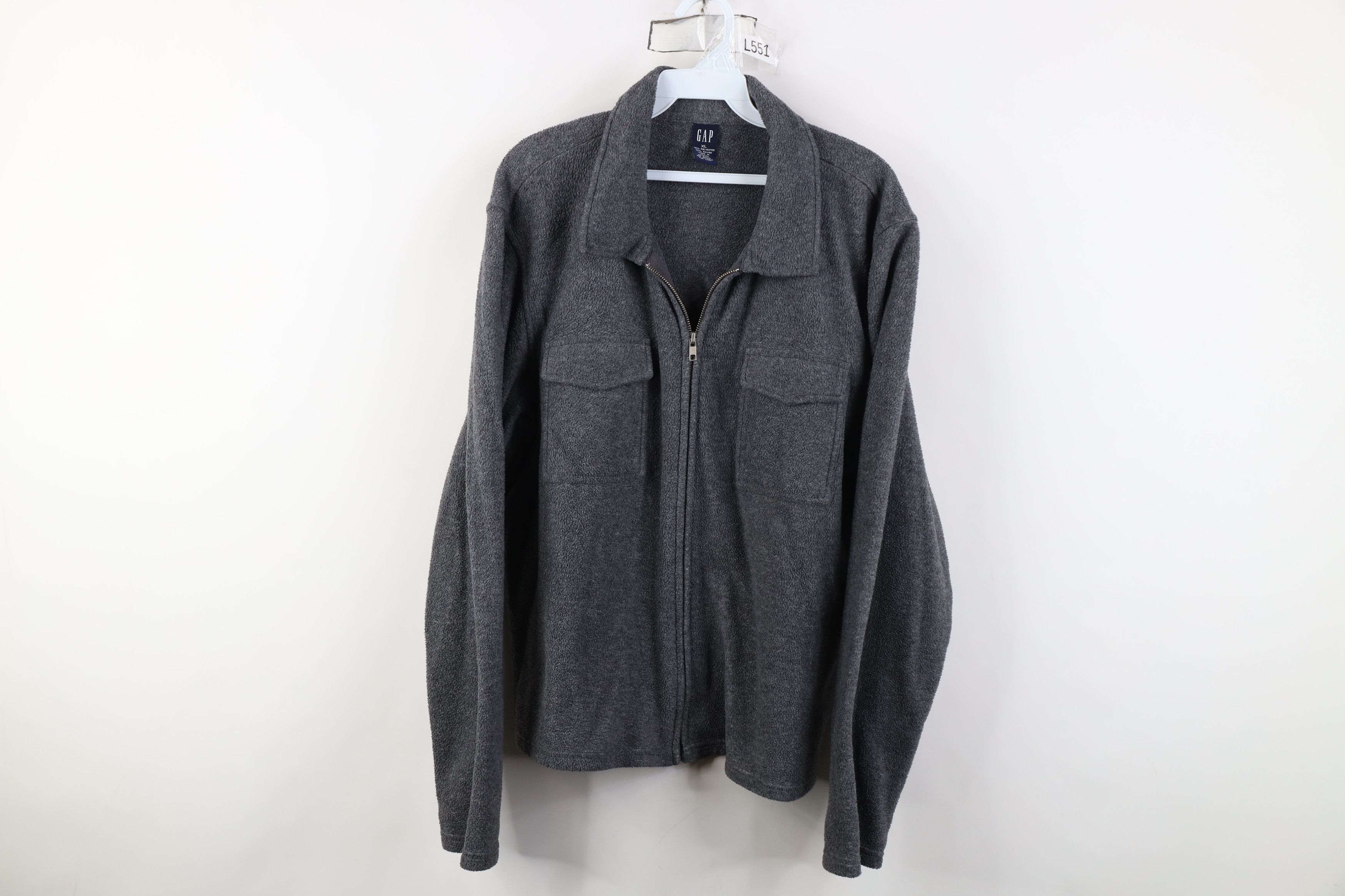 Gap Vintage 90s Y2K Gap Fleece Zip Shirt Jacket Jac Shirt Size XL / US 12-14 / IT 48-50 - 1 Thumbnail