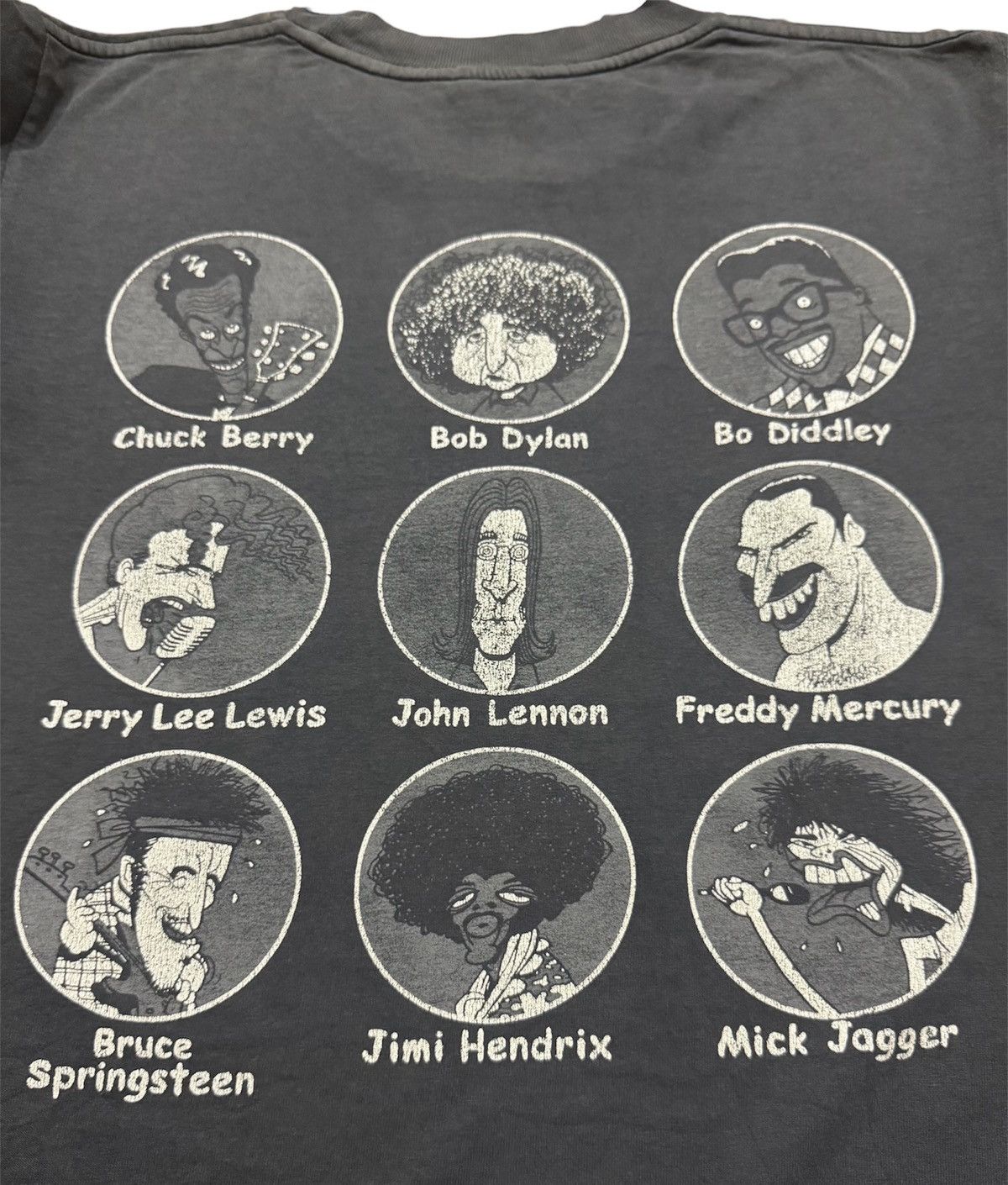 Hard Rock Cafe Vintage Hard Rock Cafe Caricature 9 Legendary Rock Distress Size US M / EU 48-50 / 2 - 5 Thumbnail