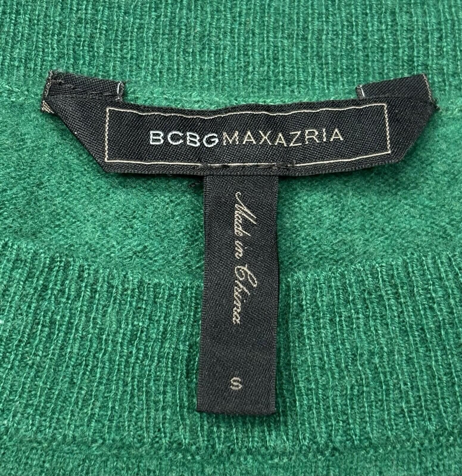 Bcbgmaxazria BCBGMAXAZRIA Sweater Womens Small Cashmere Crew Neck Green Size S / US 4 / IT 40 - 2 Thumbnail