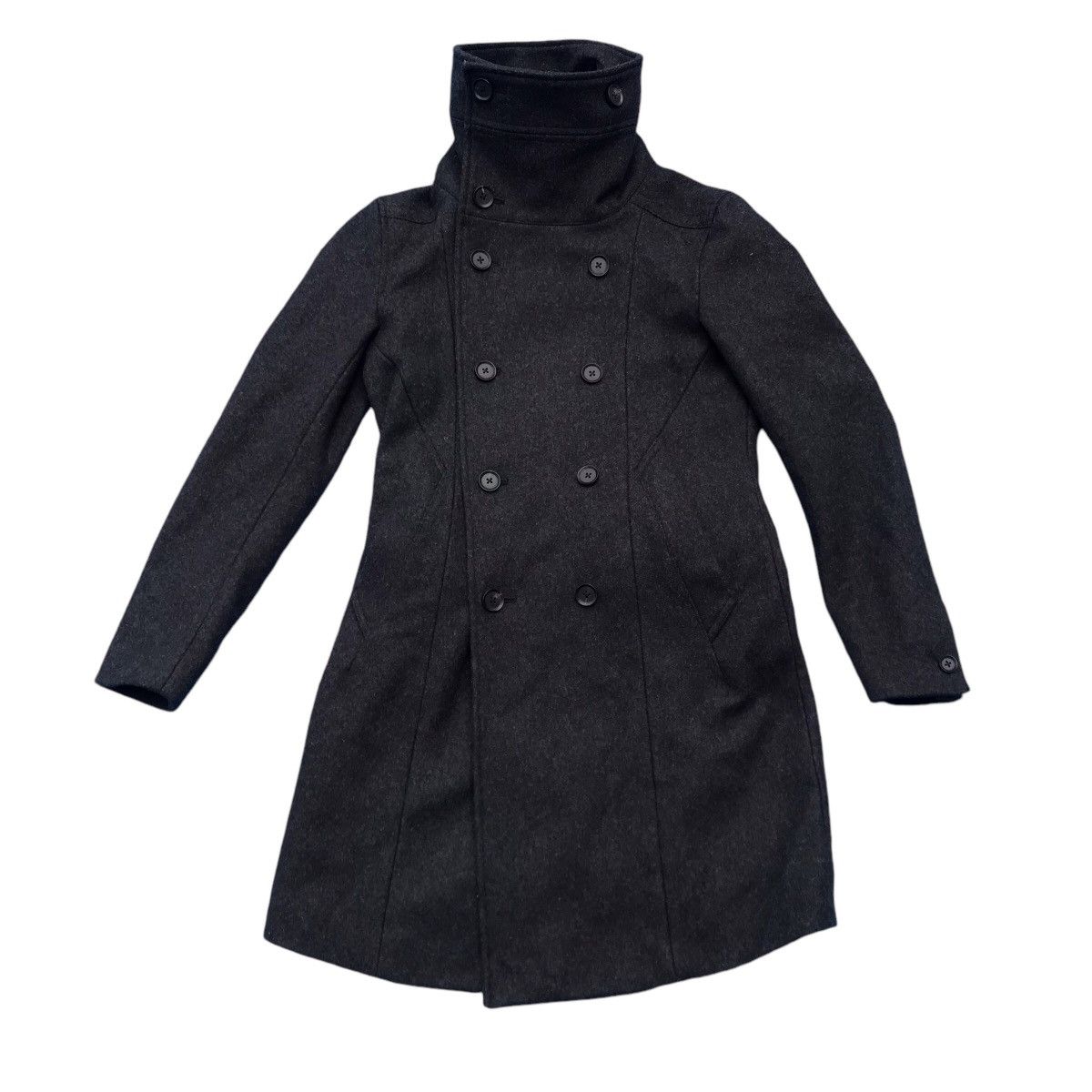 Schlussel Avant Garde Schlussel Double Breasted Wool Coat Size S / US 4 / IT 40 - 1 Thumbnail