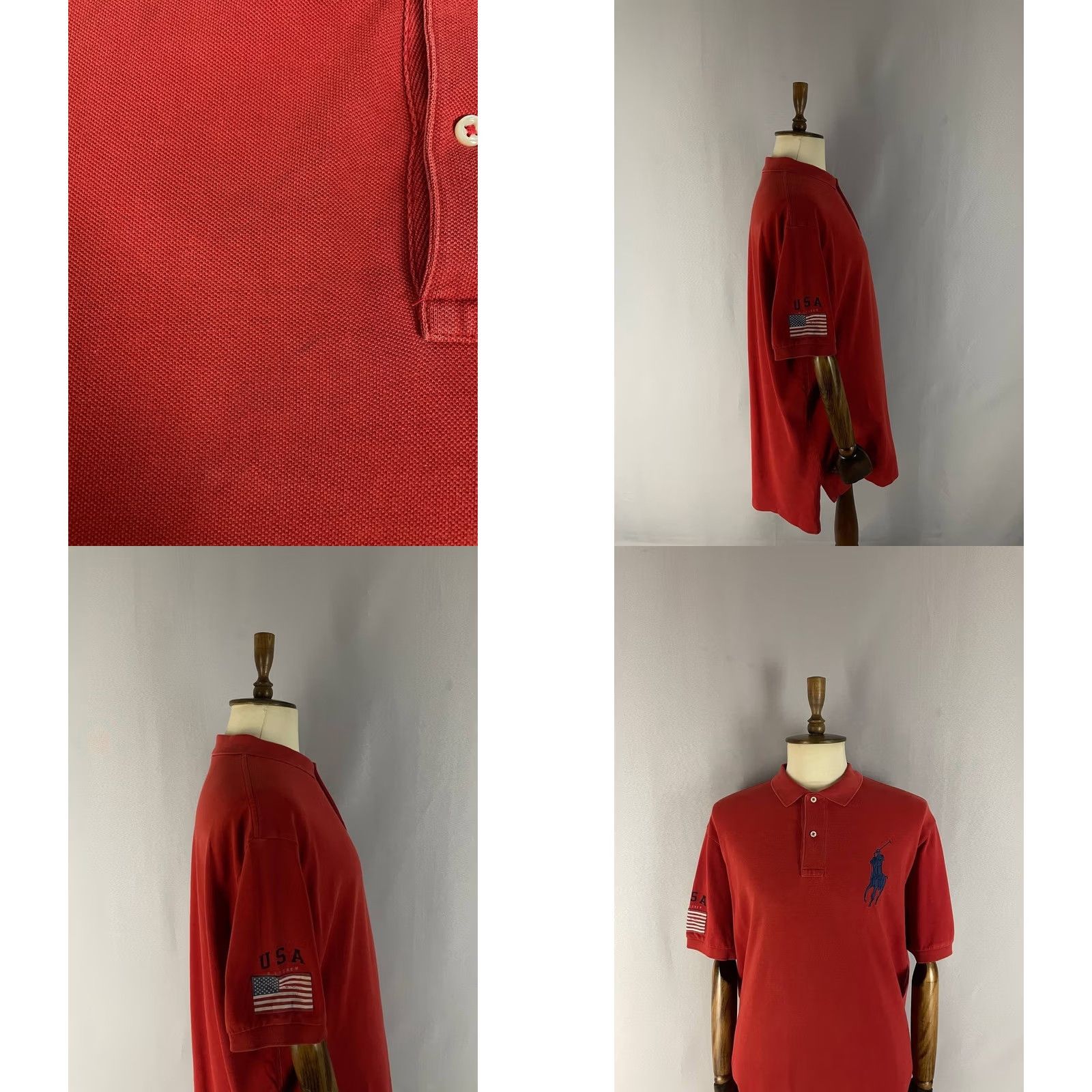 Polo Ralph Lauren Polo By Ralph Lauren Polo Shirt Mens 2XL Red Cotton USA Short Sleeve Size US XXL / EU 58 / 5 - 8 Thumbnail