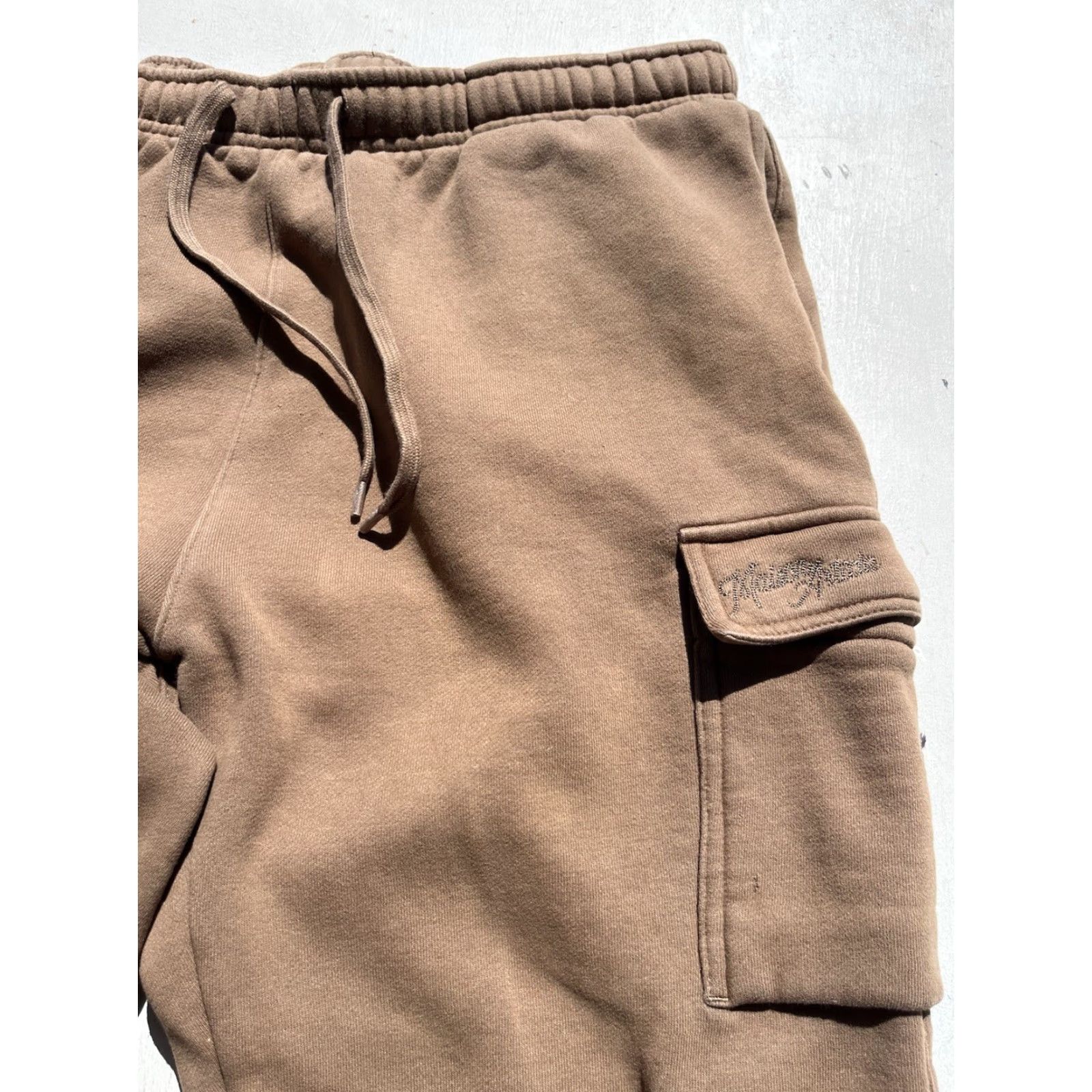 Vintage Men's Maison Article Joggers Brown Cargo L Embroidery Streetwear Taper Active Size US 33 - 2 Thumbnail