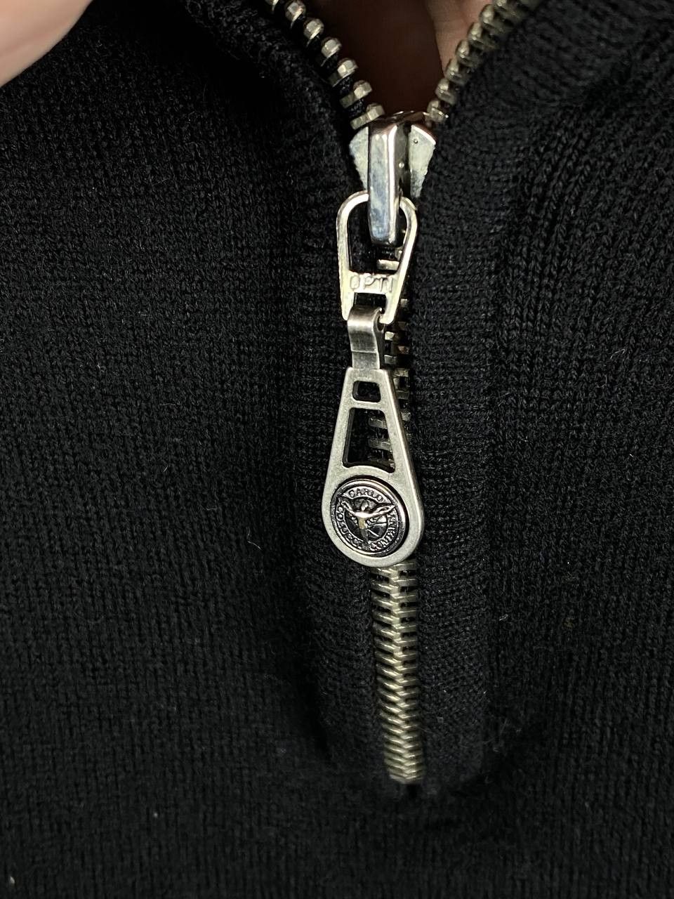 Carlo Colucci × Vintage Vintage Carlo Colucci Wool Polo Sweatshirt Size US L / EU 52-54 / 3 - 4 Thumbnail