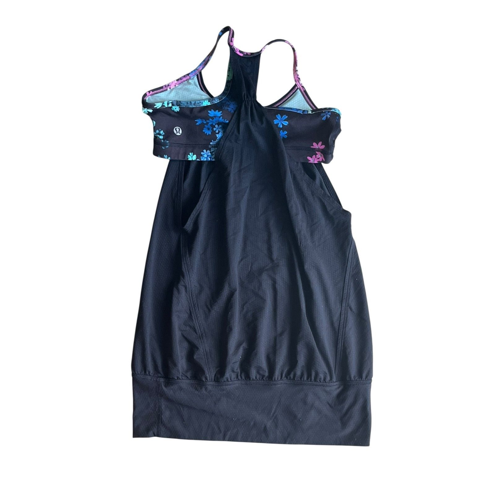 Lululemon Lululemon No Limits Tank Top Petal Pop Floral 4 Pink Black Size S / US 4 / IT 40 - 2 Thumbnail