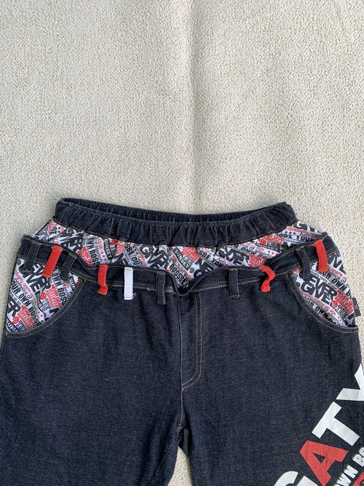 Japanese Brand × Vintage vtg y2k fogaty house double waist denim short pants Size US 35 - 5 Thumbnail