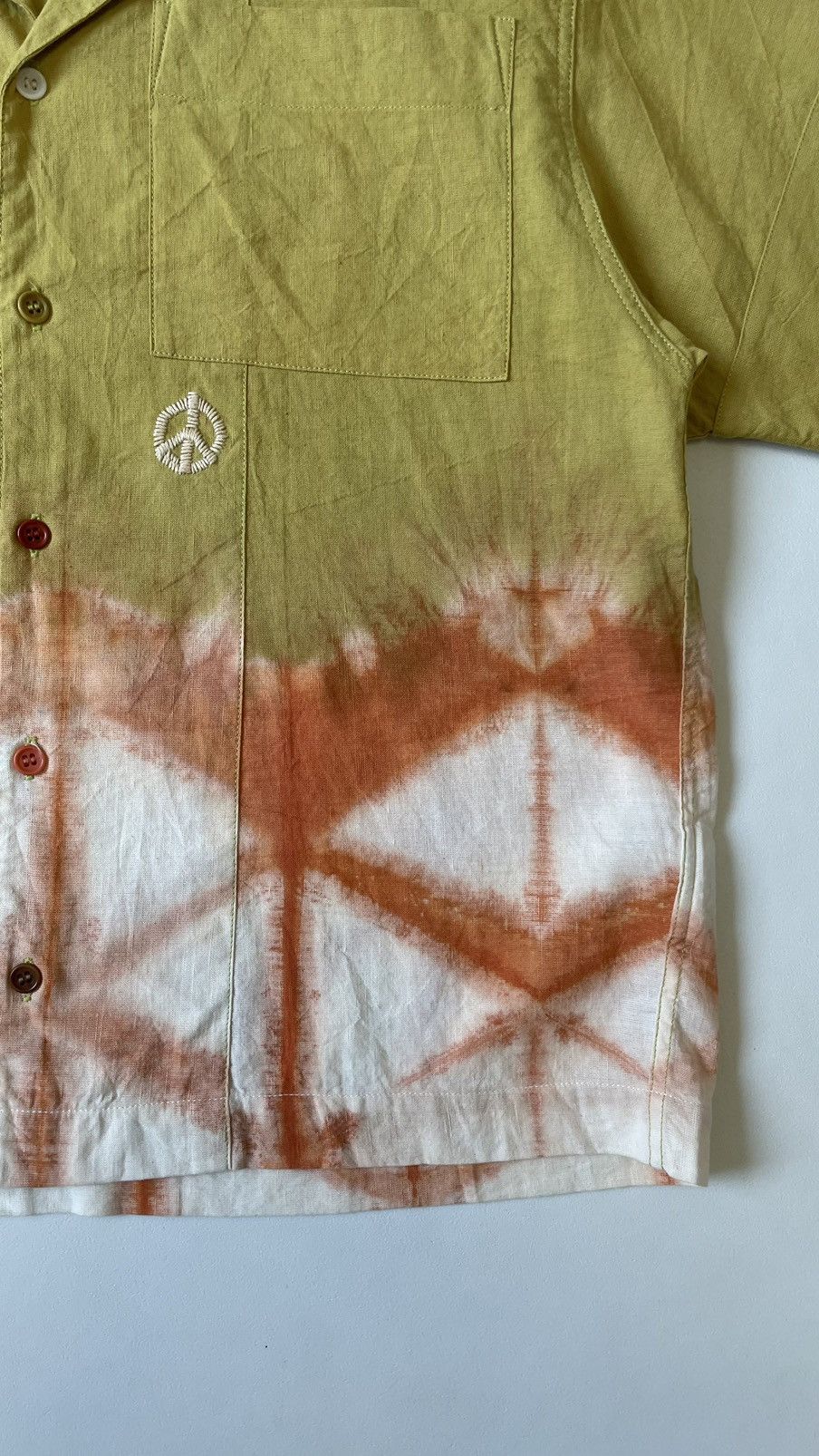 Story Mfg. Sample ‘Peace’ Tie Dye Print Shirt Size US M / EU 48-50 / 2 - 9 Thumbnail